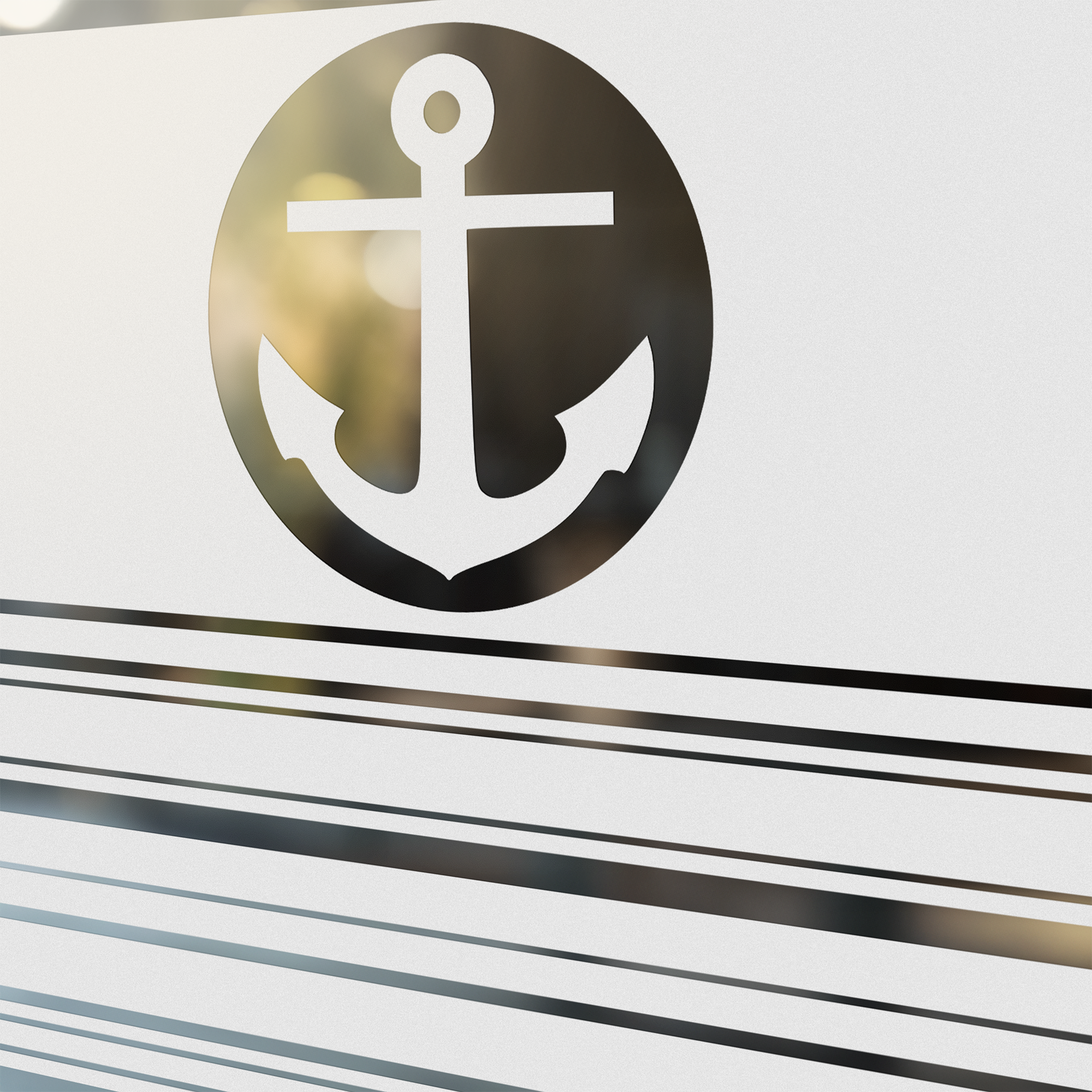 Fensterfolie Anker - Für maritimen Flair in deinem Zuhause