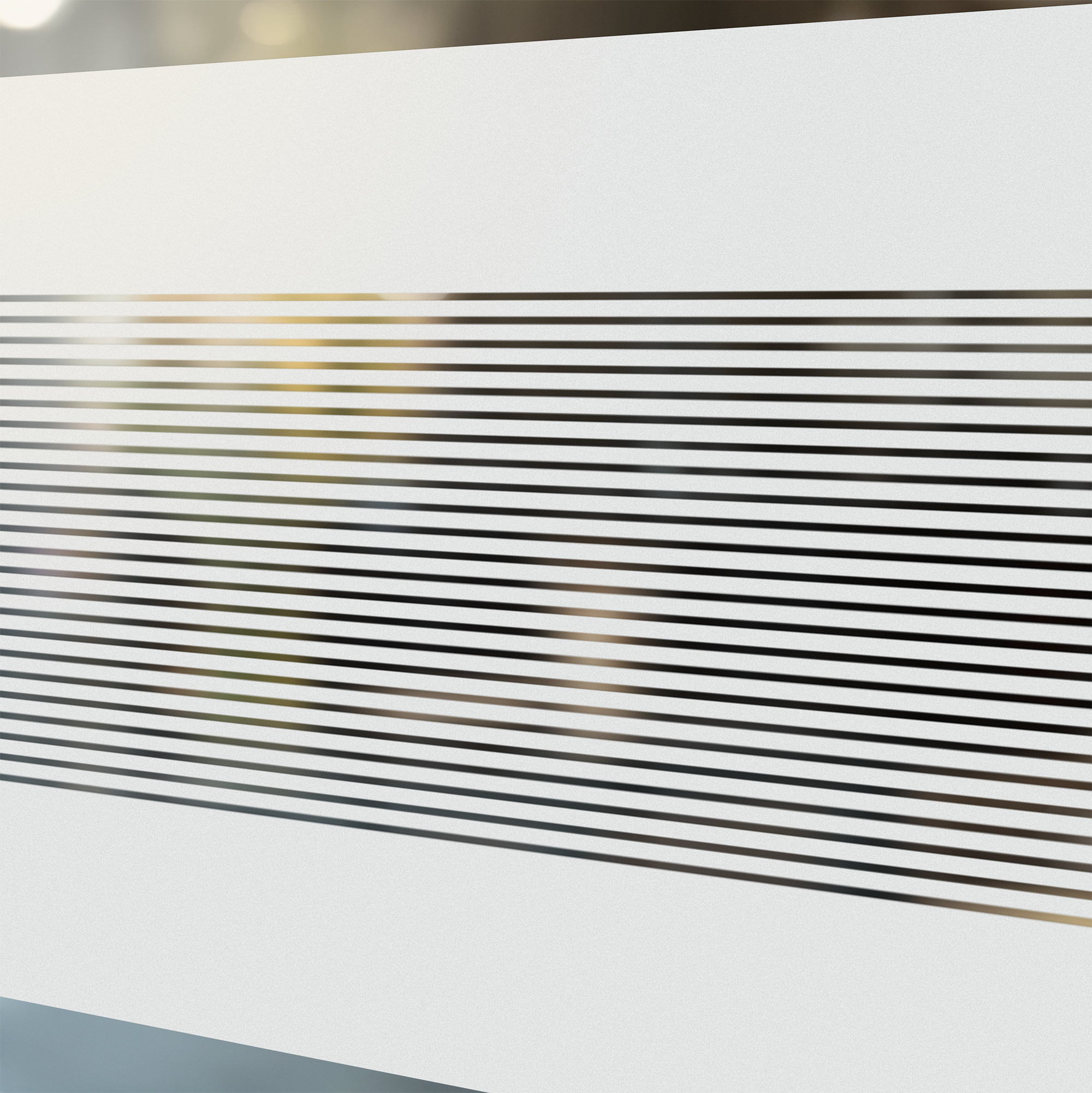 Fensterfolie mit Streifenmuster - Für ein helles Zuhause