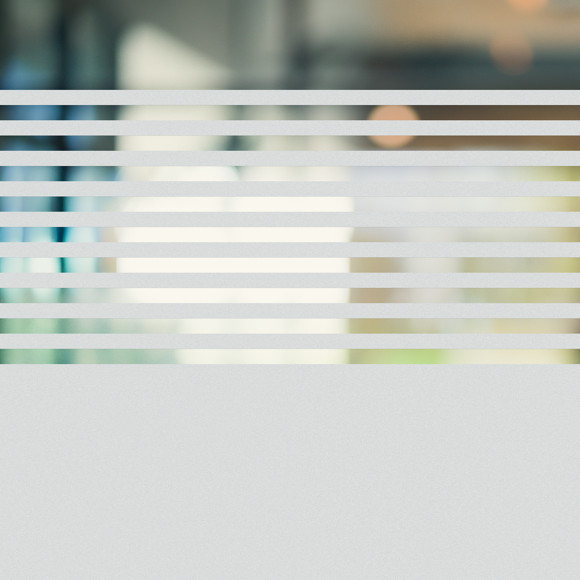 Fensterfolie mit Streifenmotiv