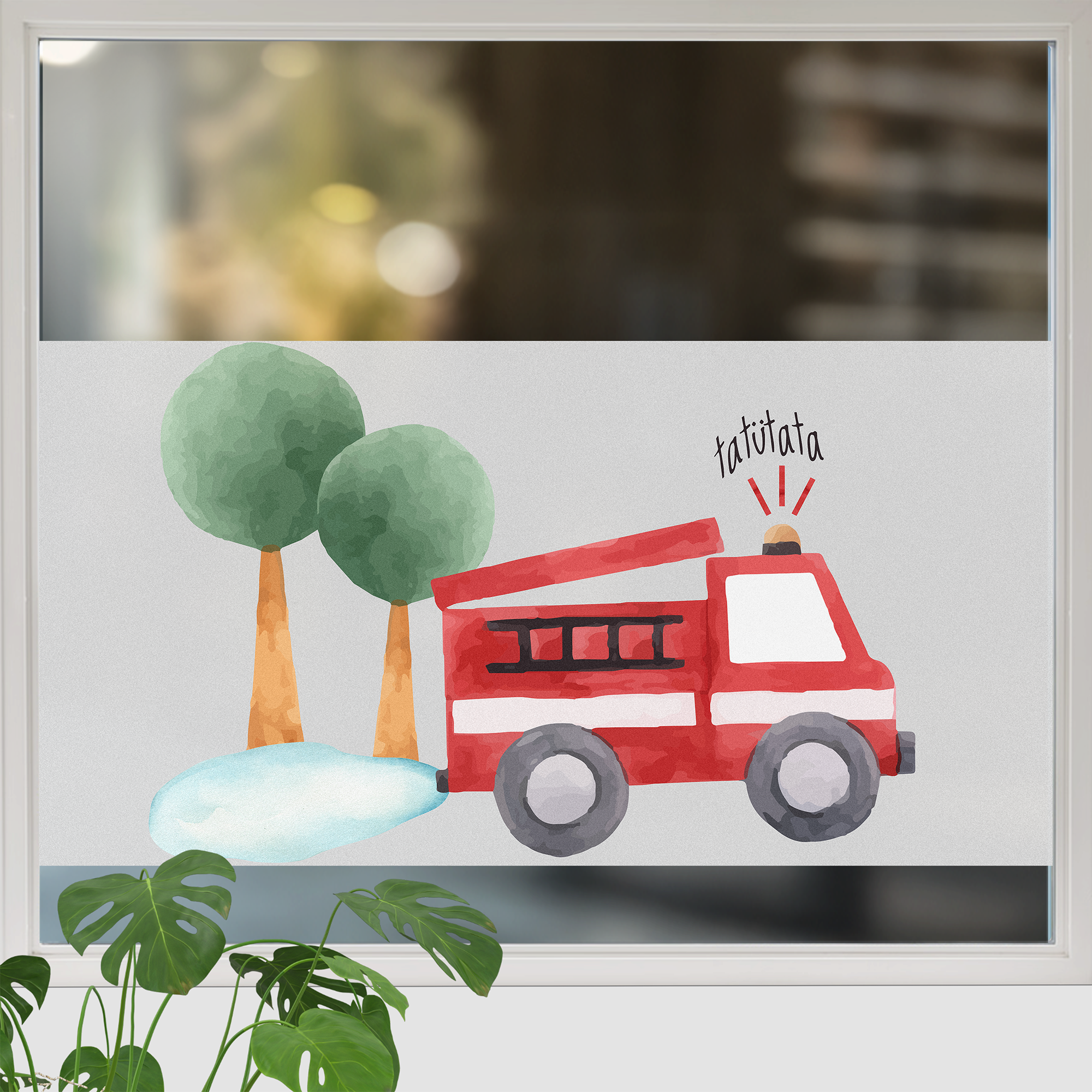 Dekorative Fensterfolie im Kinderzimmer