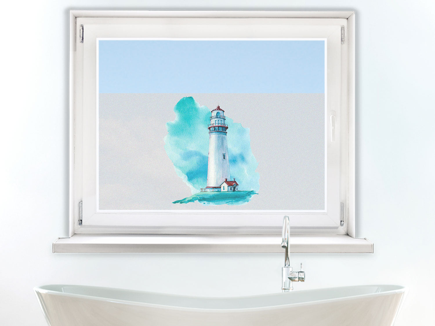 Fensterfolie Leuchtturm