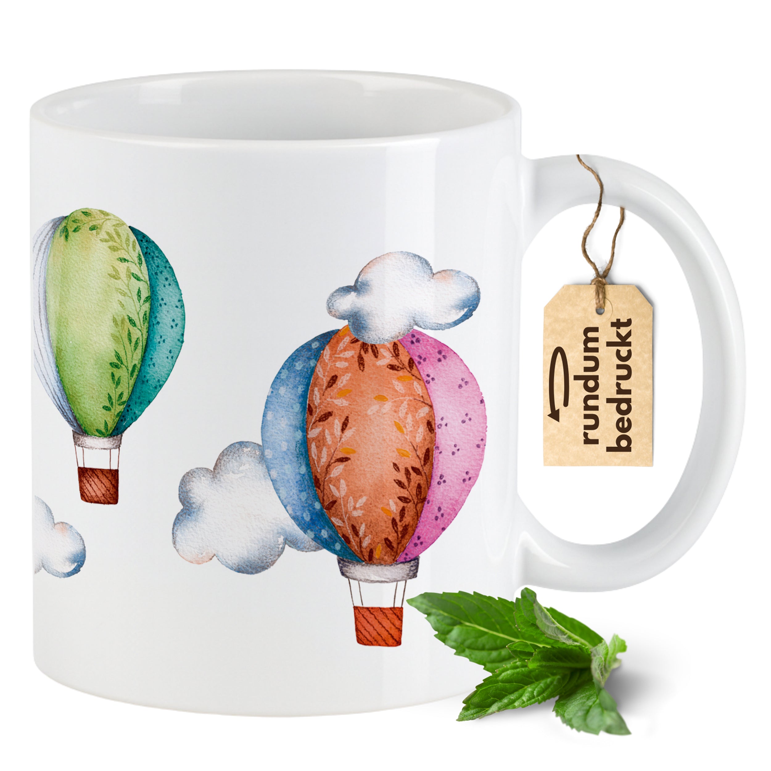 Tasse Heißluftballon