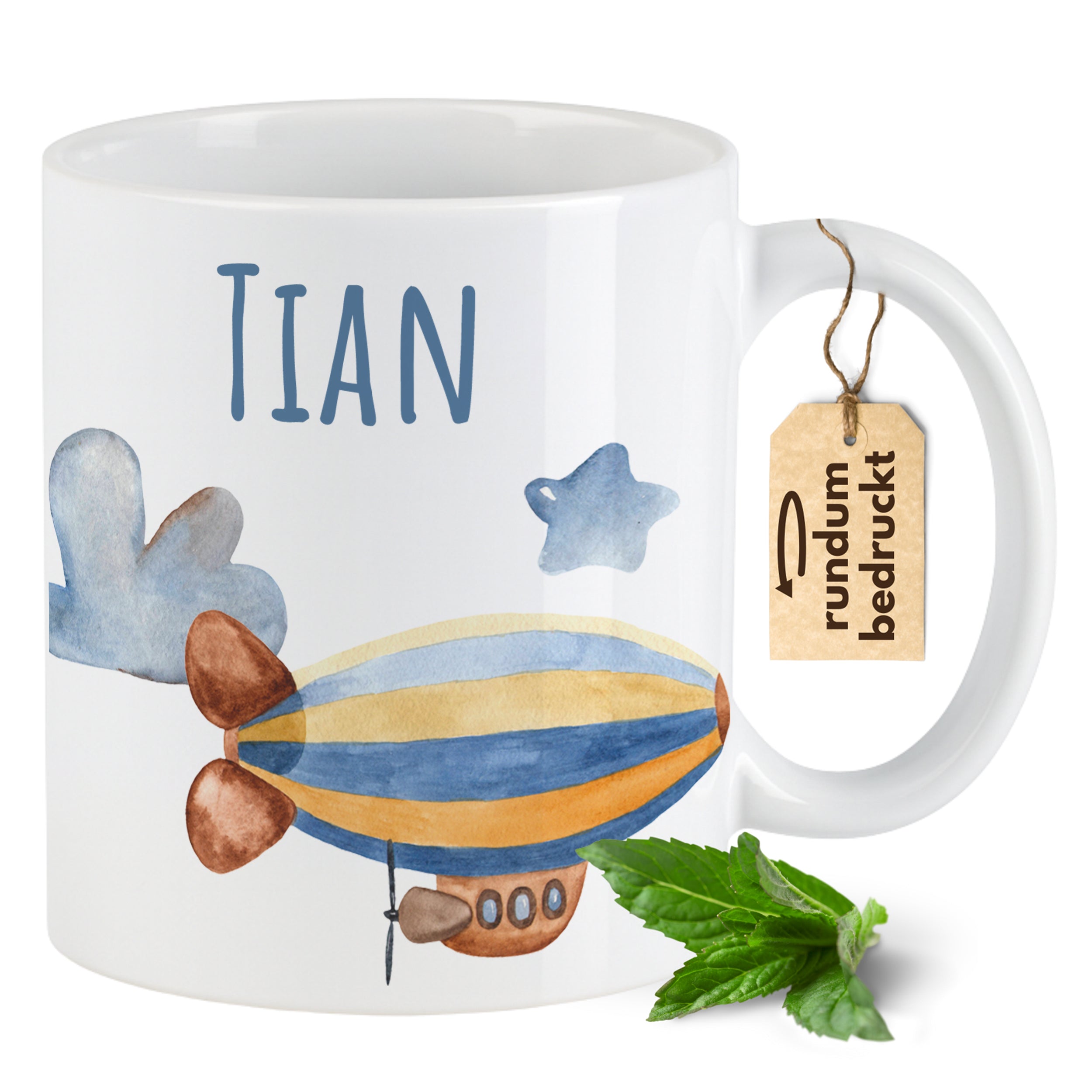 Tasse mit Flugzeugen