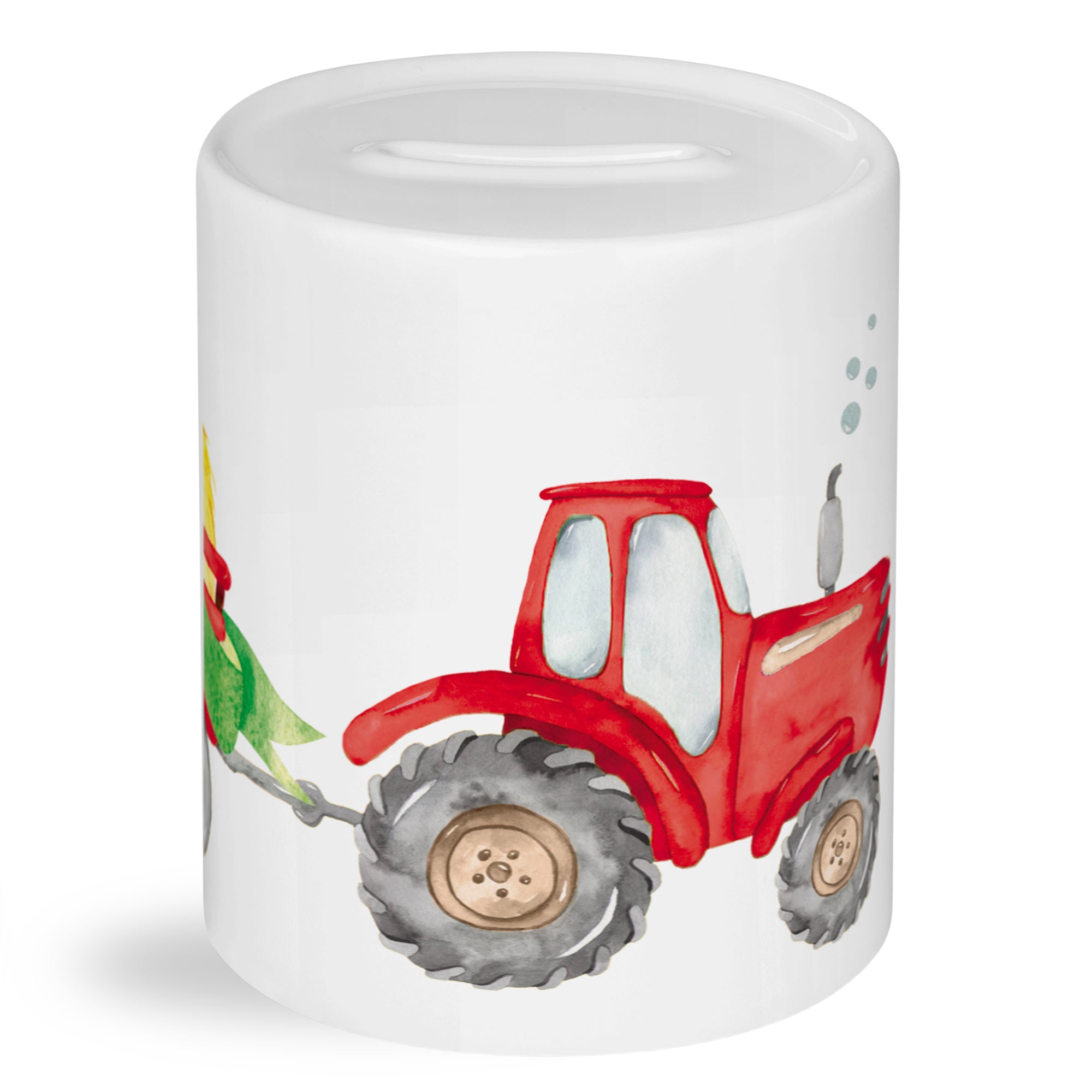 Spardose Traktor in rot