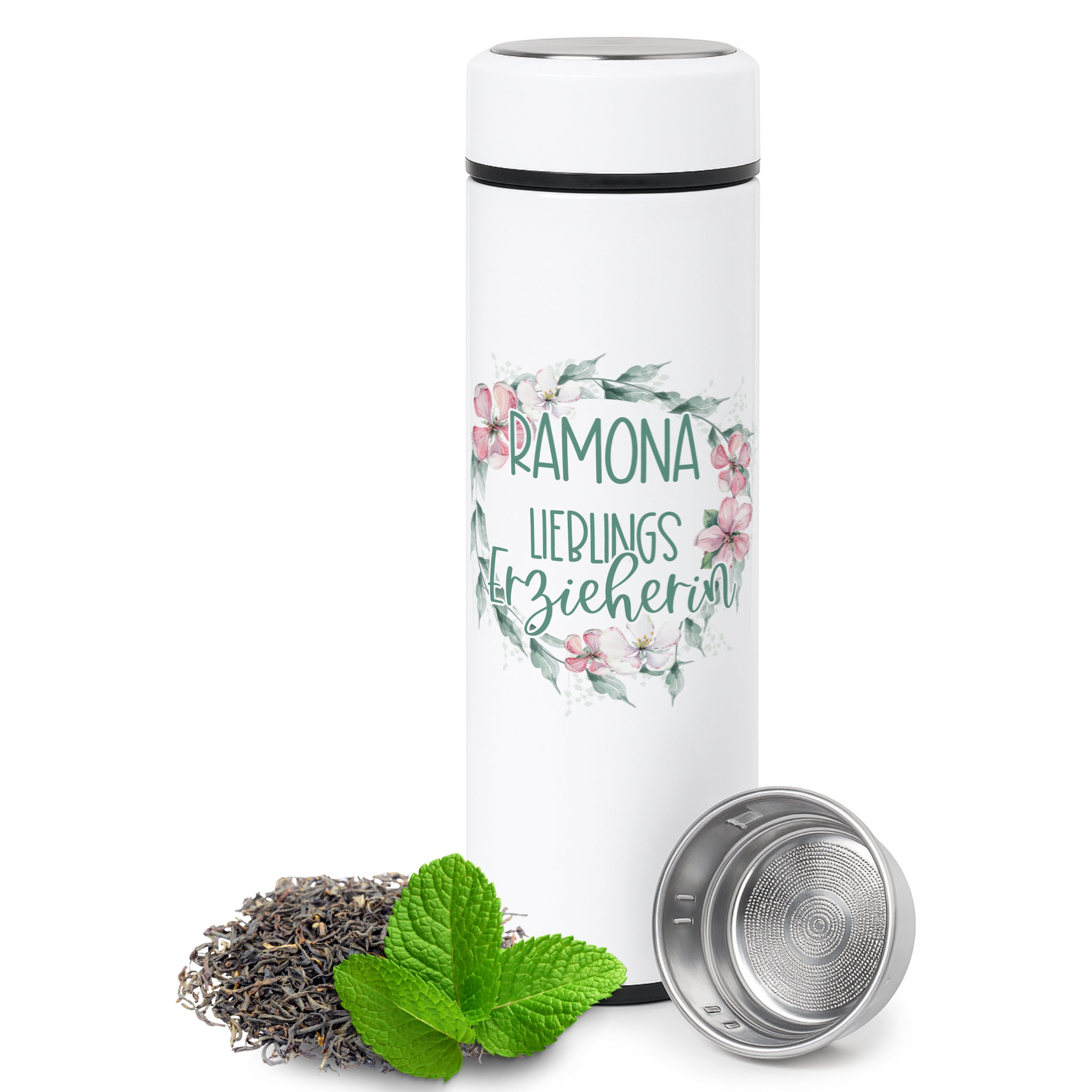 Tee Thermoflasche Lieblingserzieherin