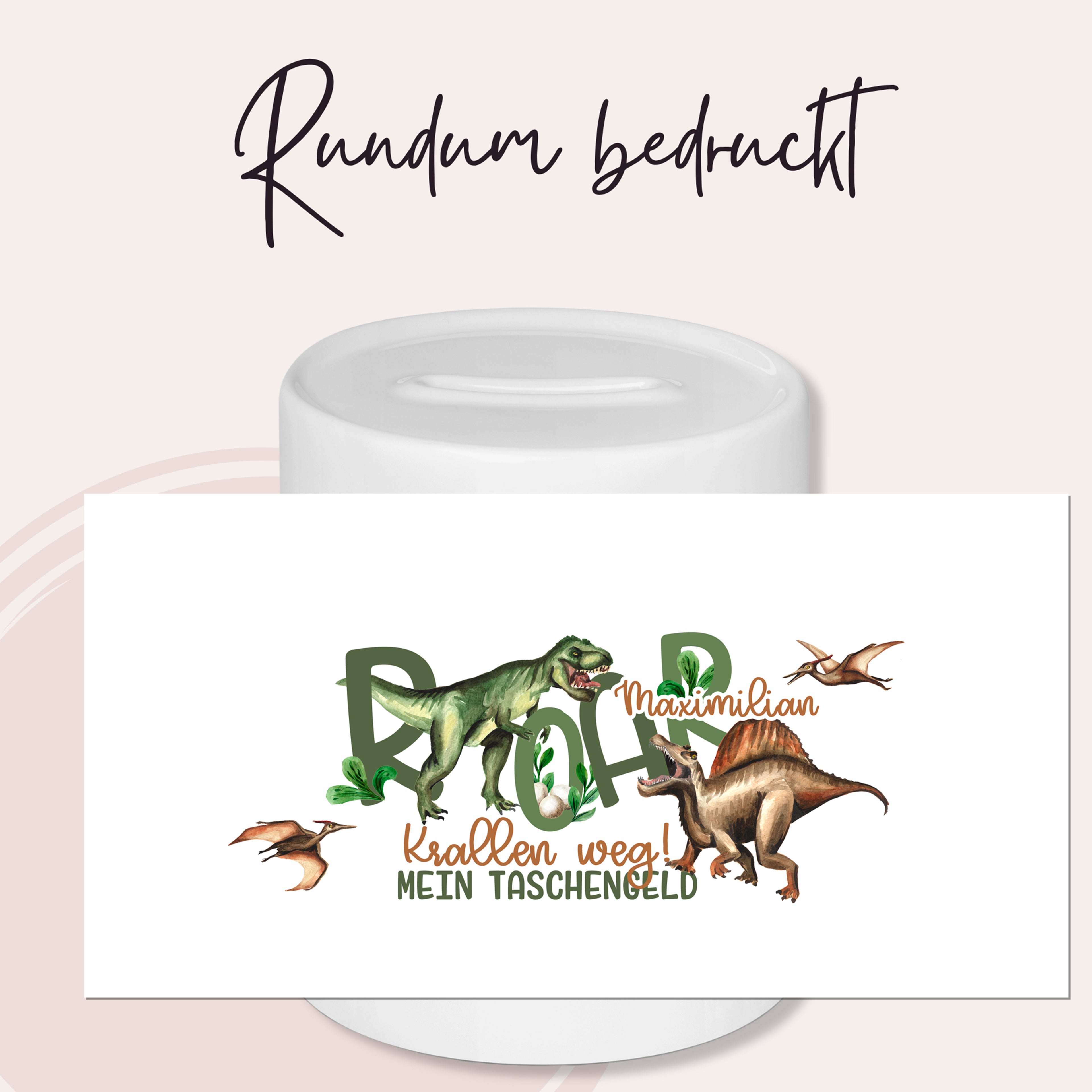 Spardose Dinosaurier