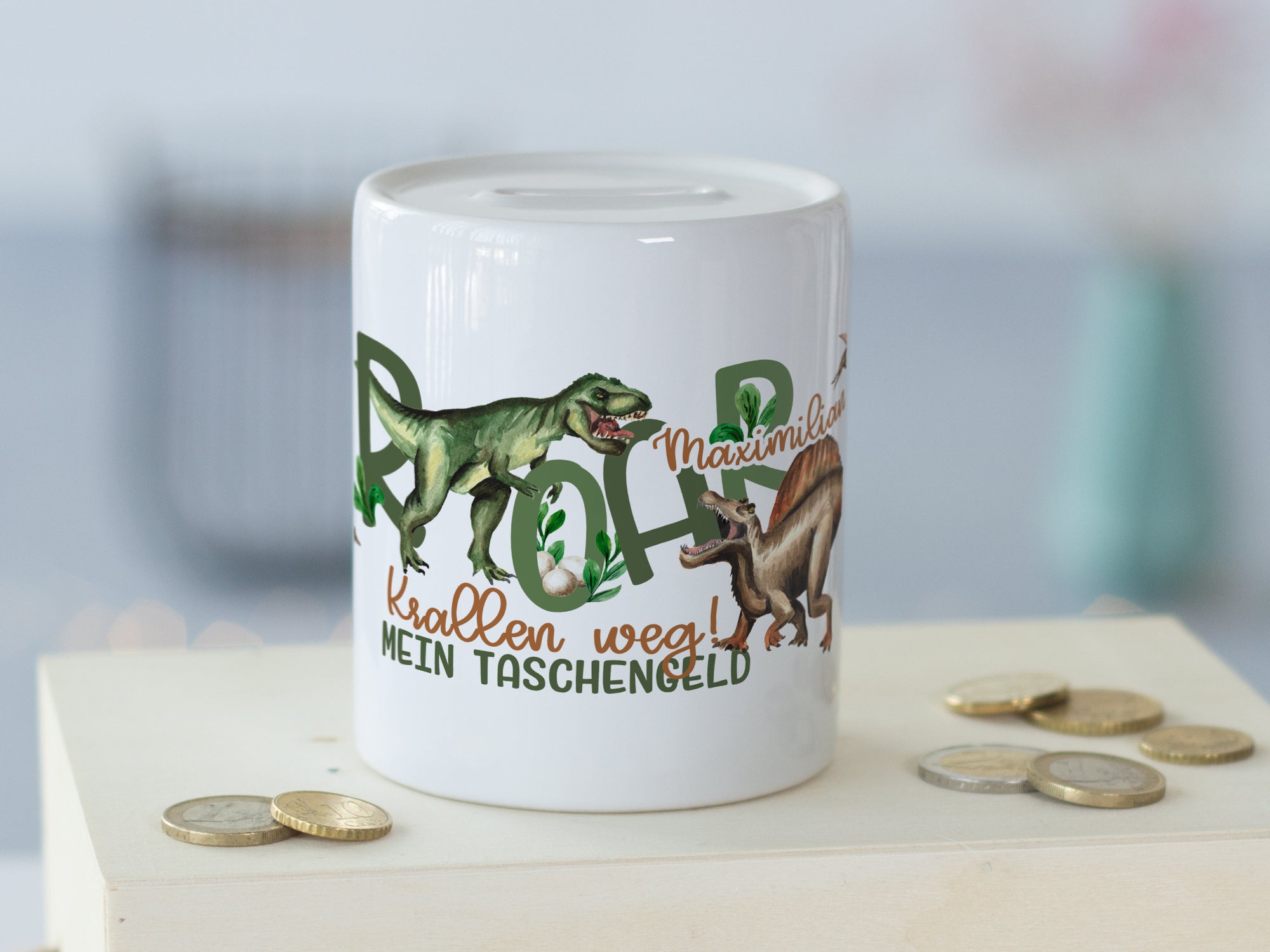 Spardose Dinosaurier