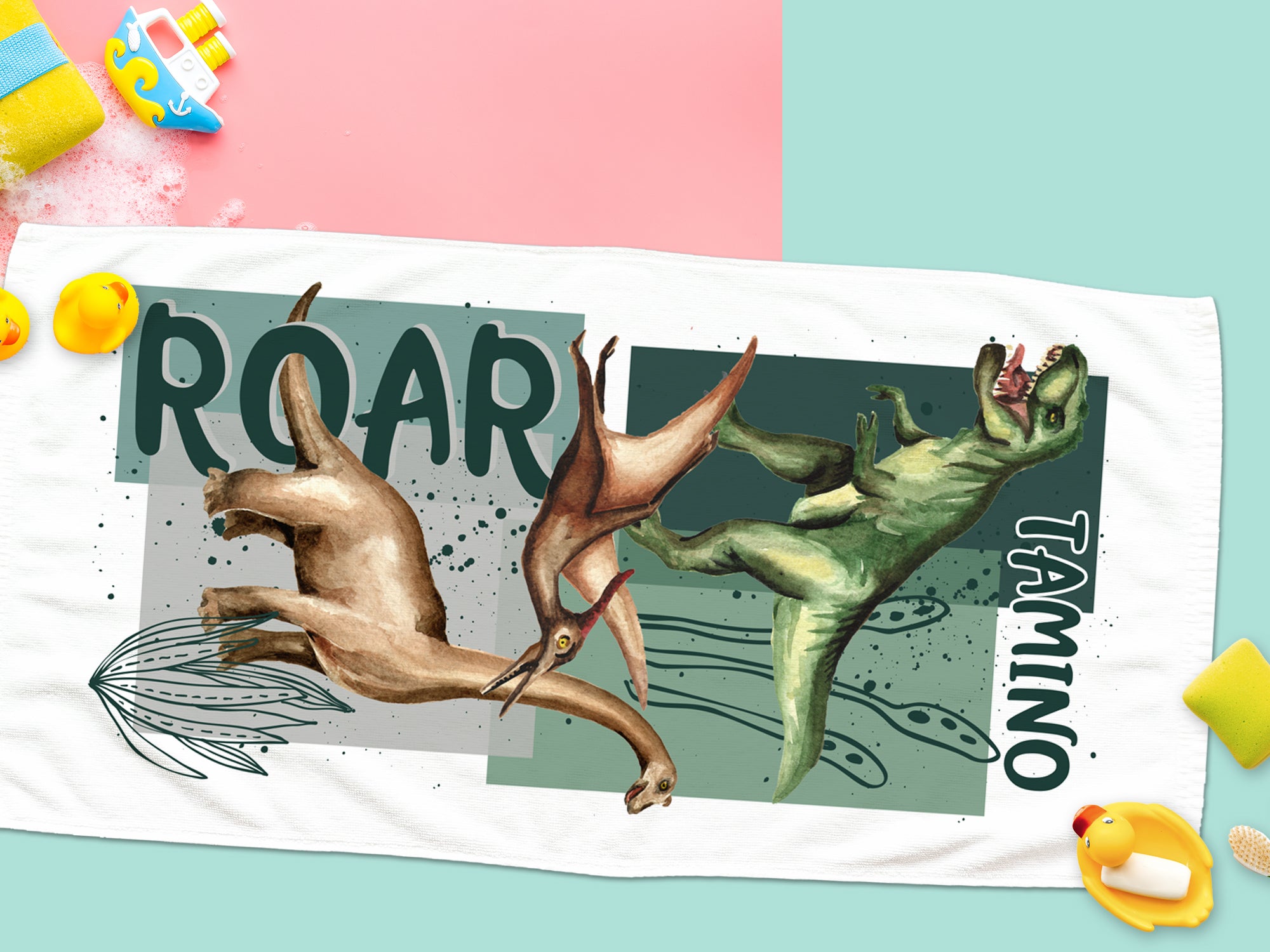 Handtuch Dinosaurier