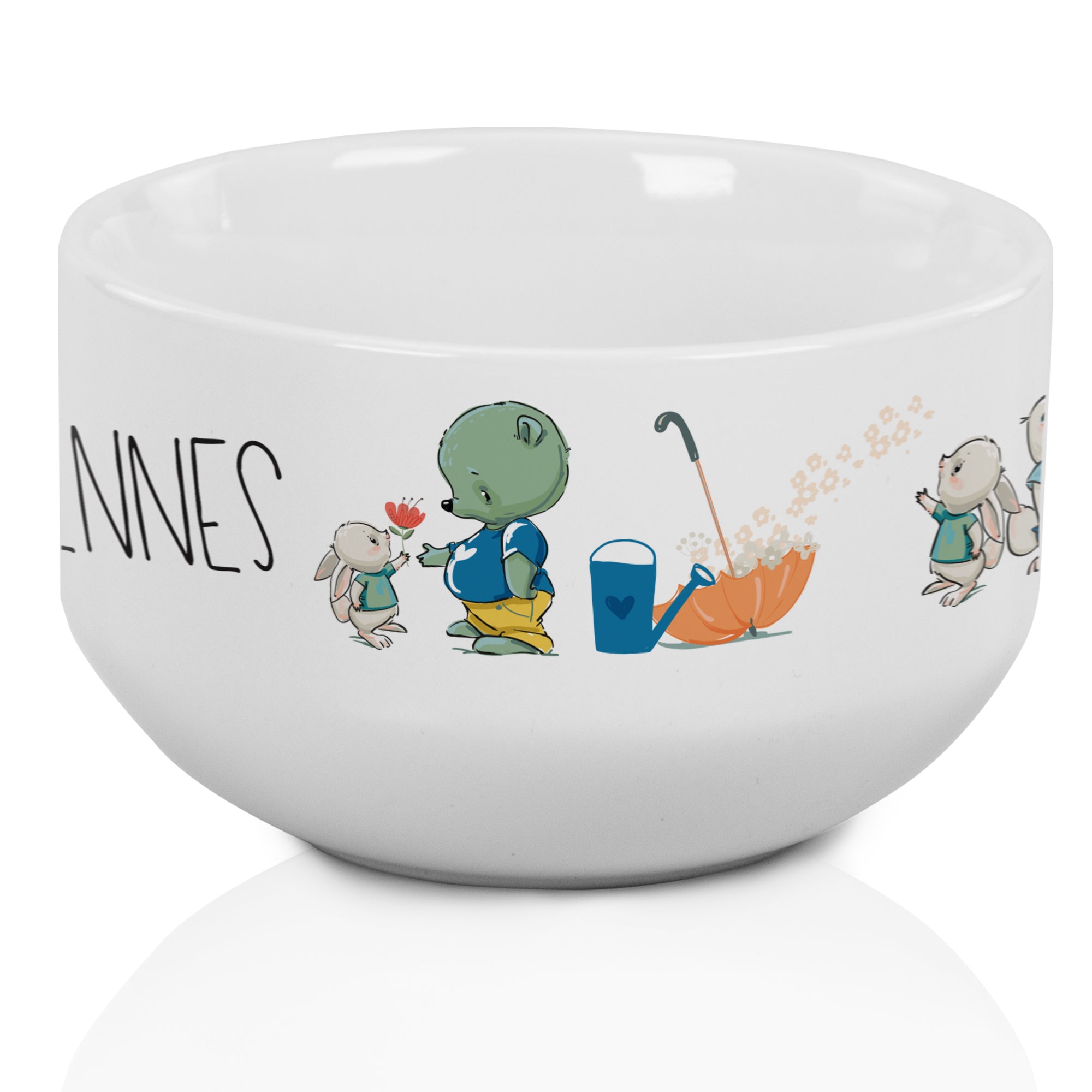 Müslischale mit niedlichem Tiermotiv