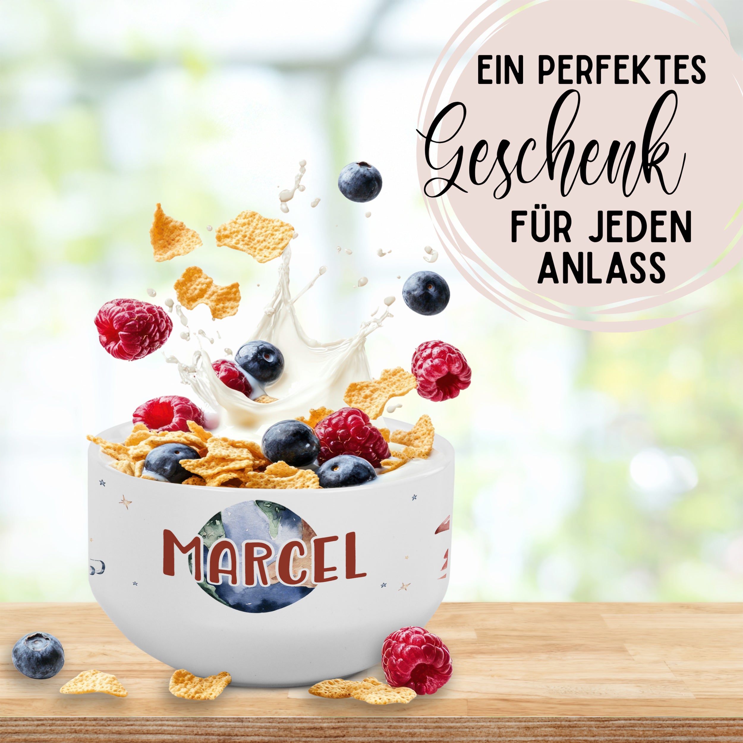 Müslischale Weltraum