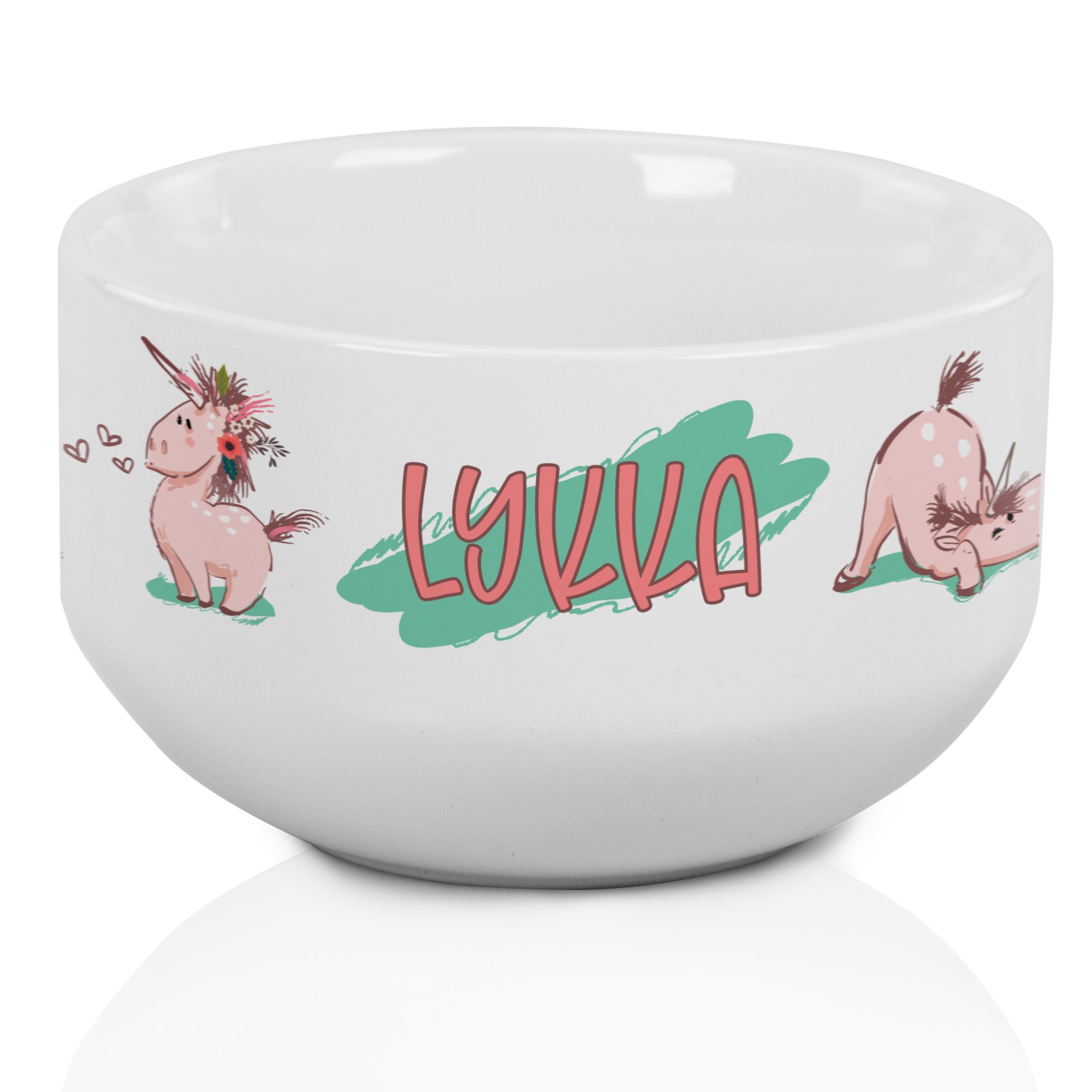 Müslischale mit Einhornmotiv