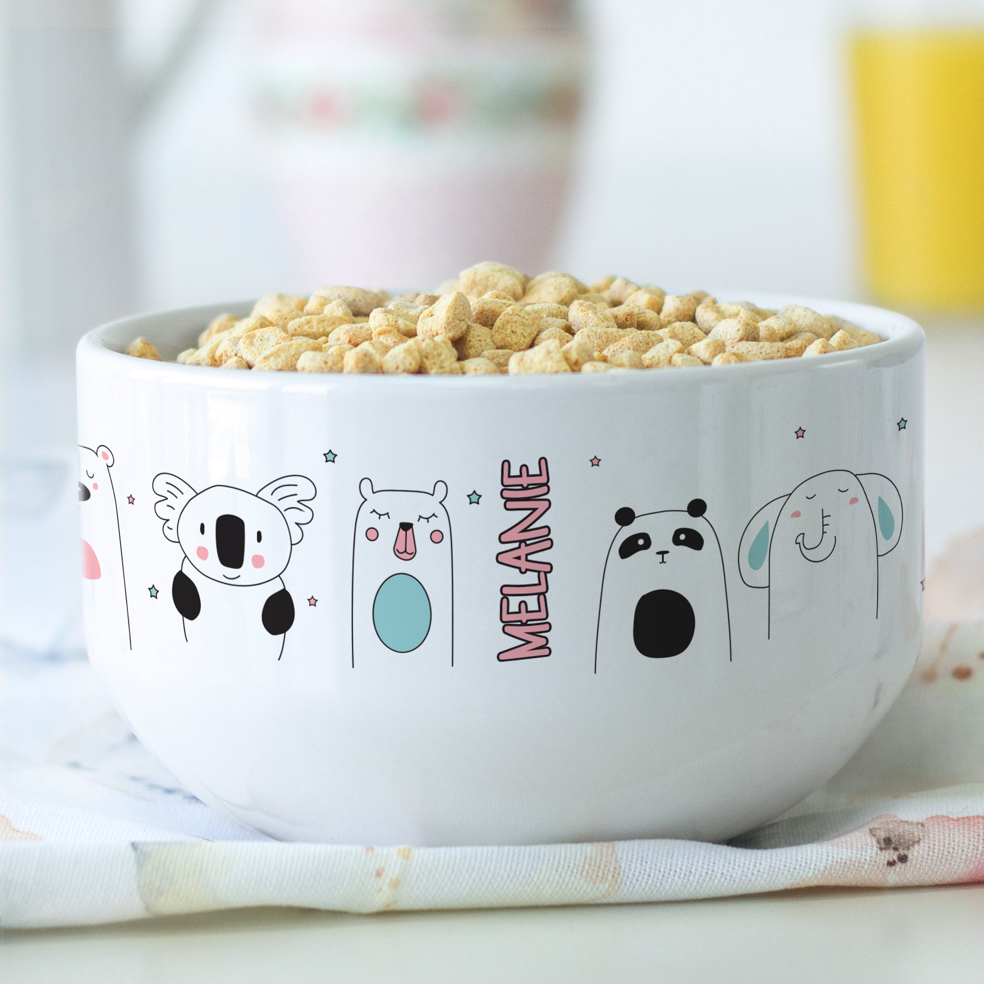 Müslischale mit Tiermotiven