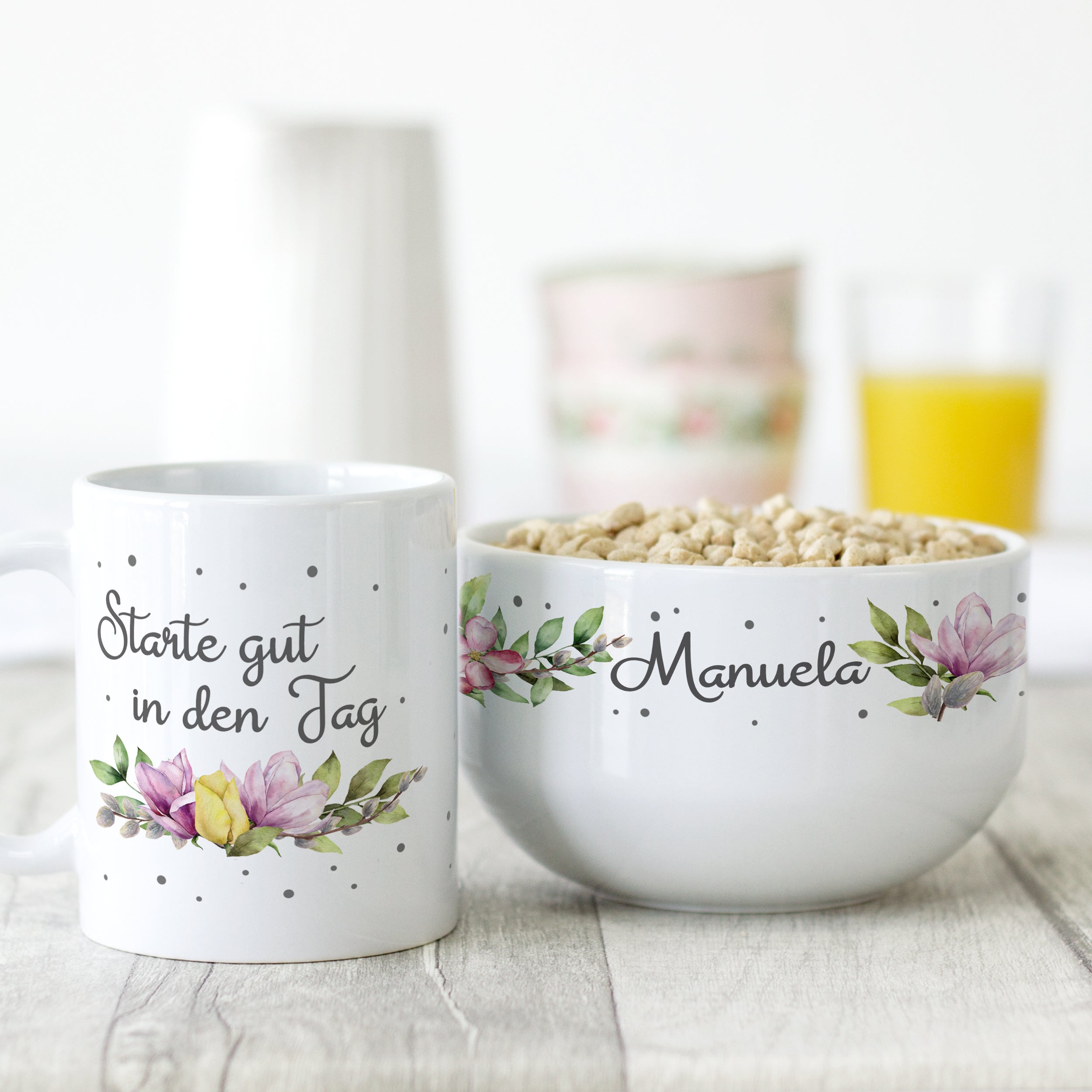 Frühstücksset Blütenzauber - Starte gut in den Tag