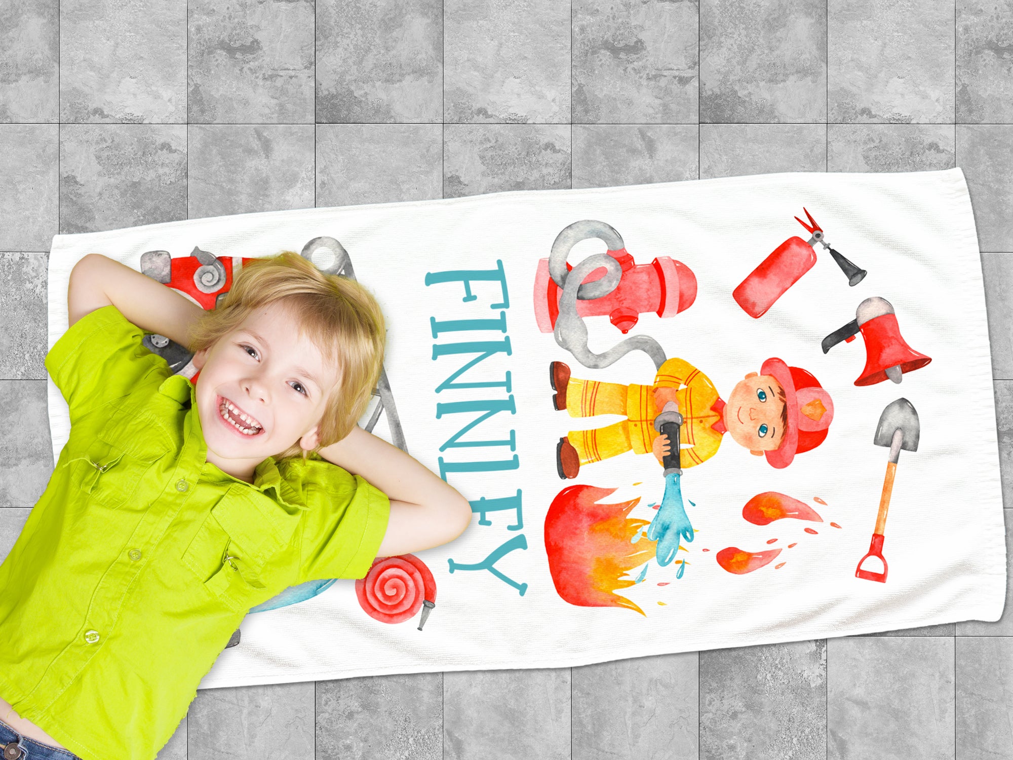 Handtuch Feuerwehrmann