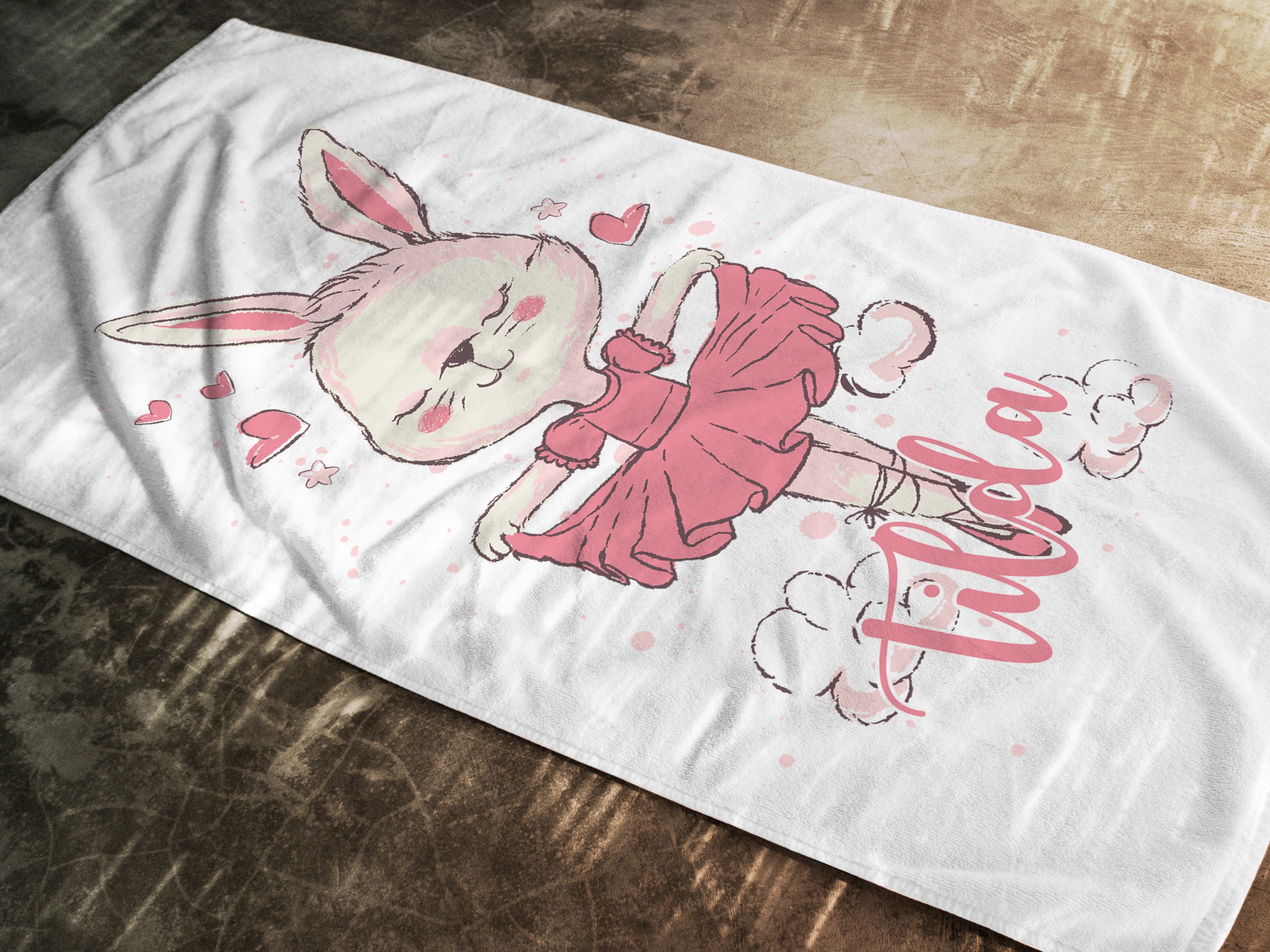 Handtuch Tanzende Ballerina