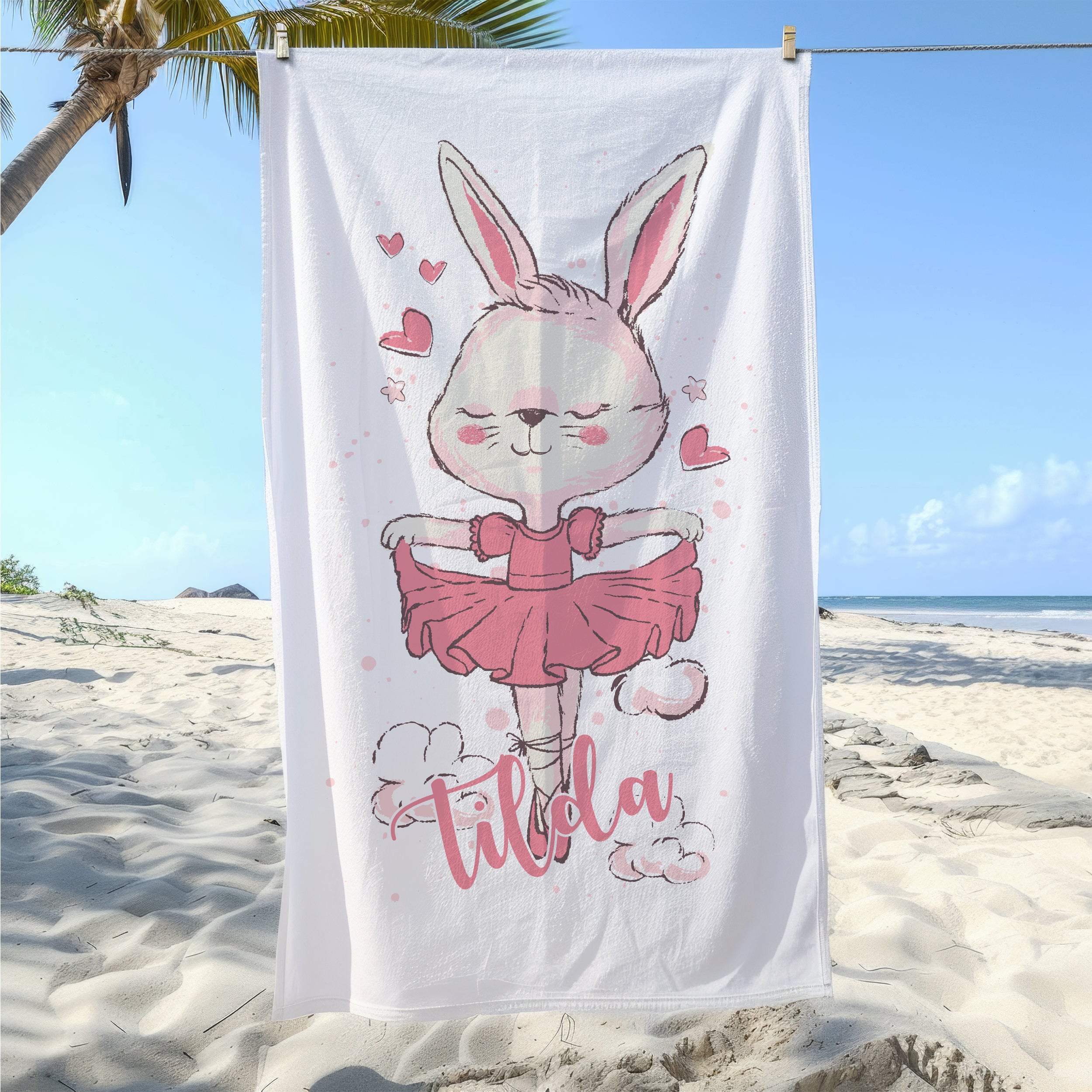 Handtuch Tanzende Ballerina