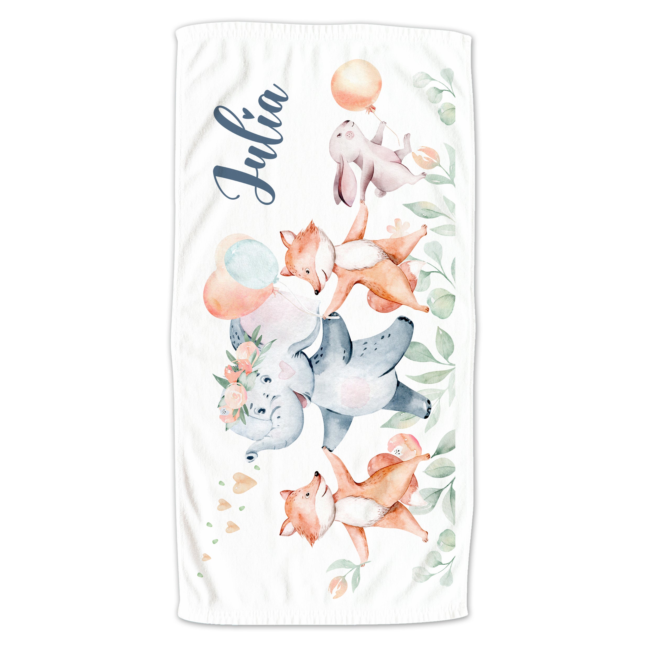 Handtuch mit tierischen Freunden