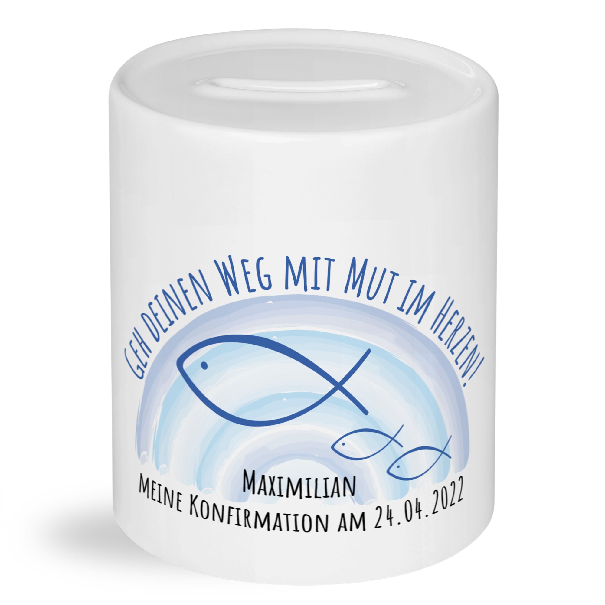Spardose Fische - Einzigartiges Geschenk zur Konfirmation