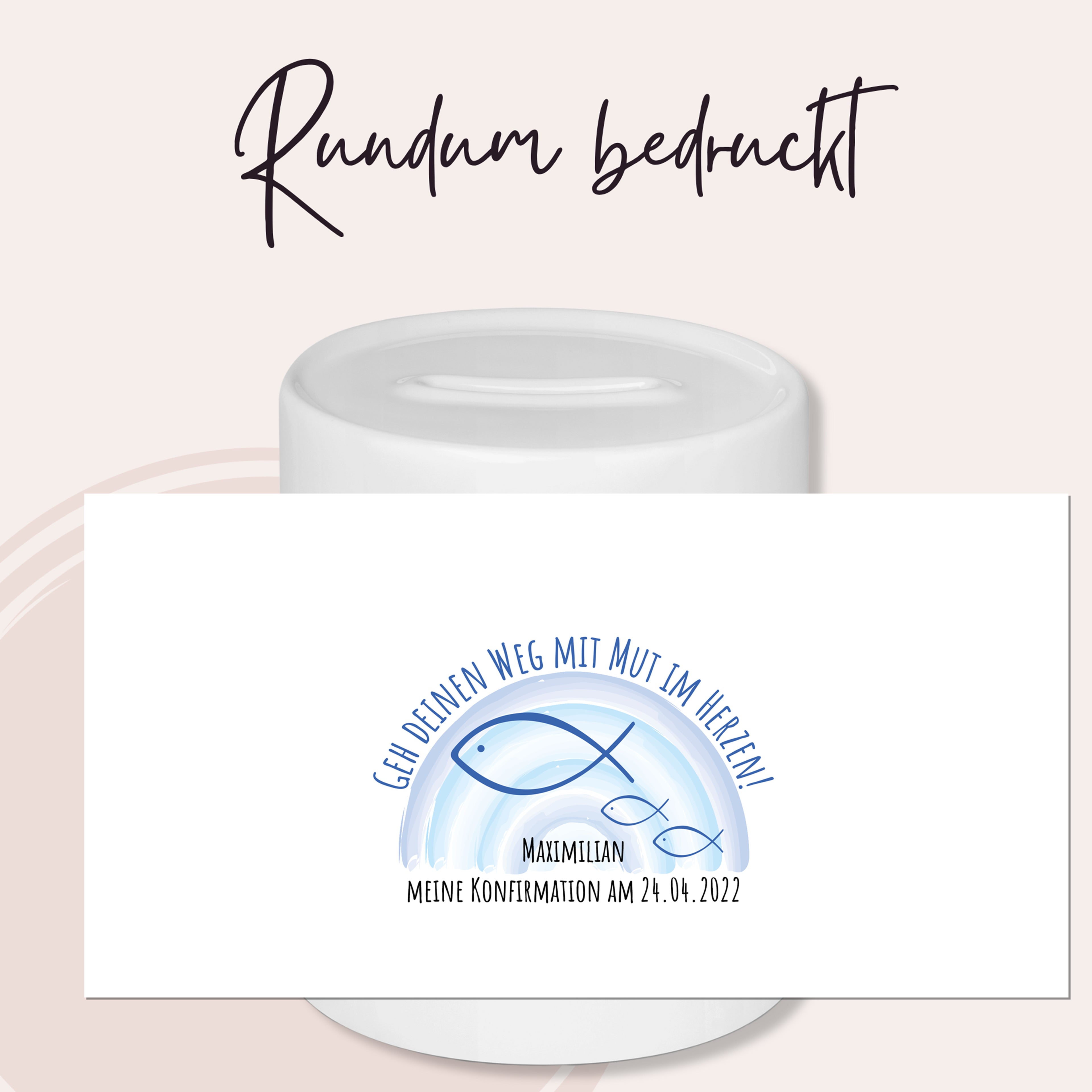 Spardose Fische - Einzigartiges Geschenk zur Konfirmation