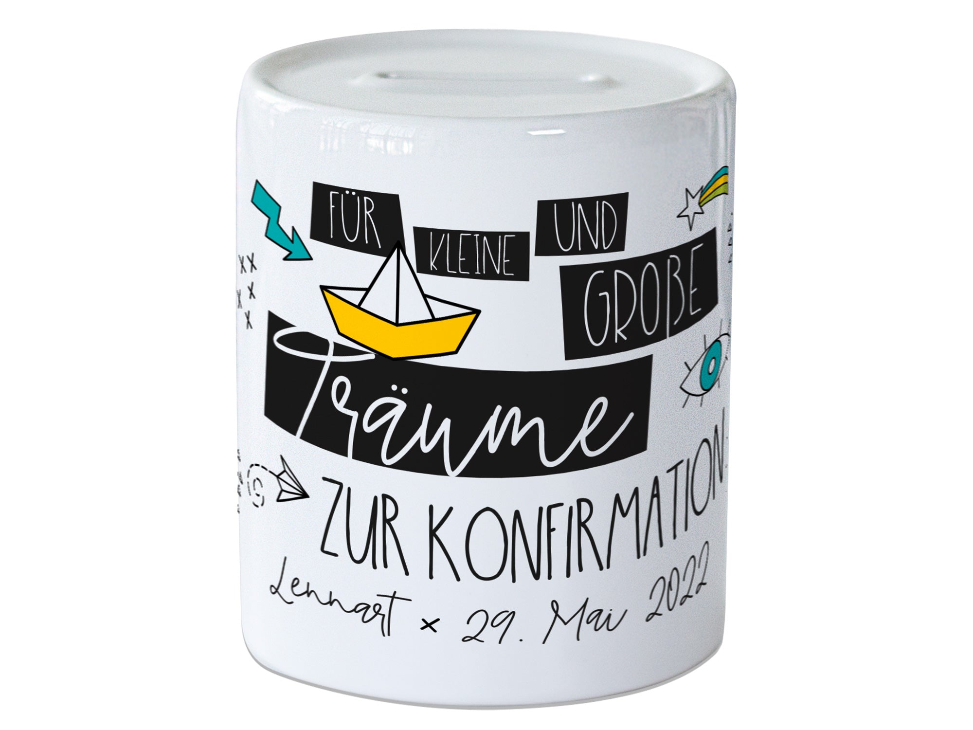 Spardose Träume zur Konfirmation