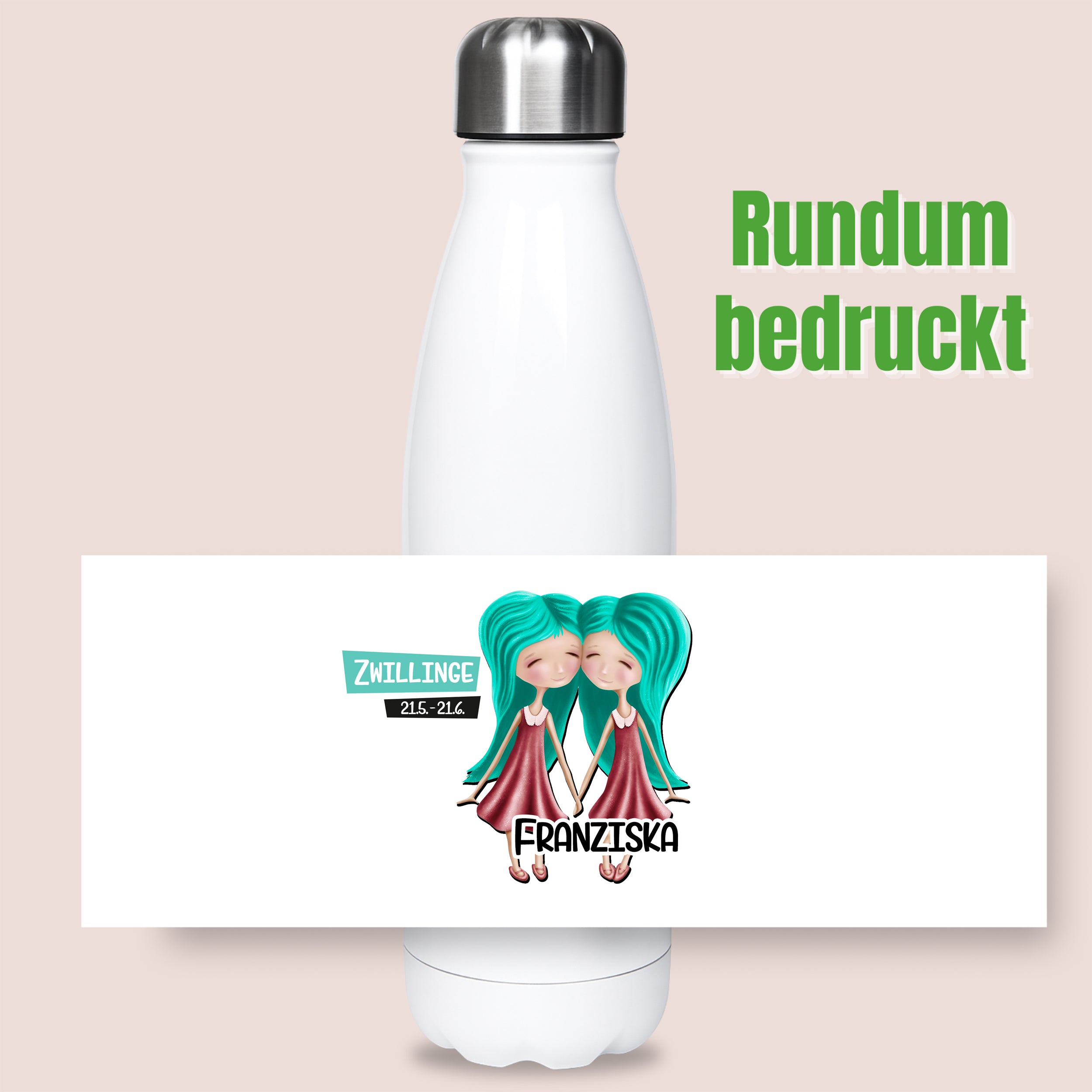 Thermosflasche Zwillinge