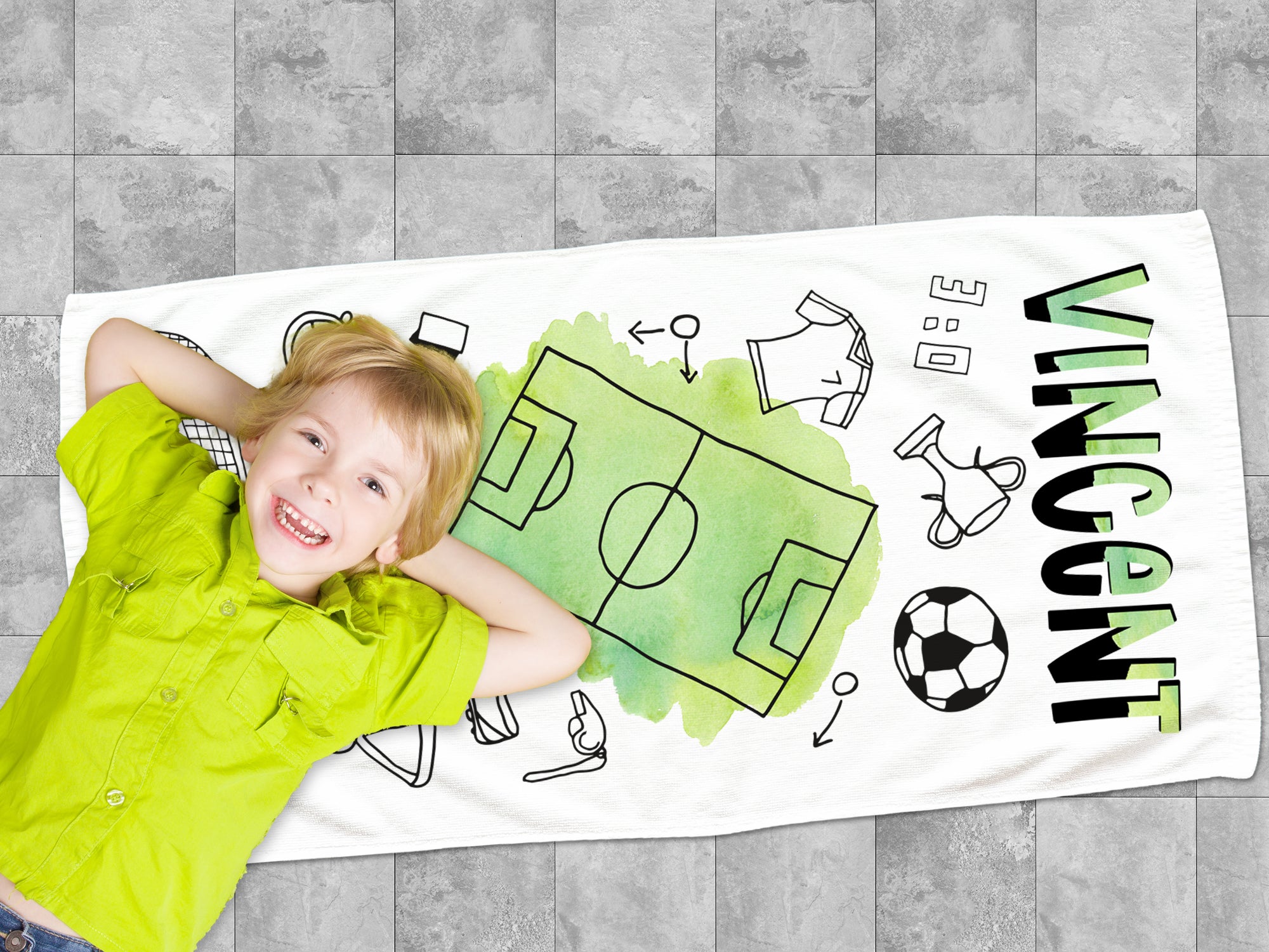 Handtuch Fußballfeld