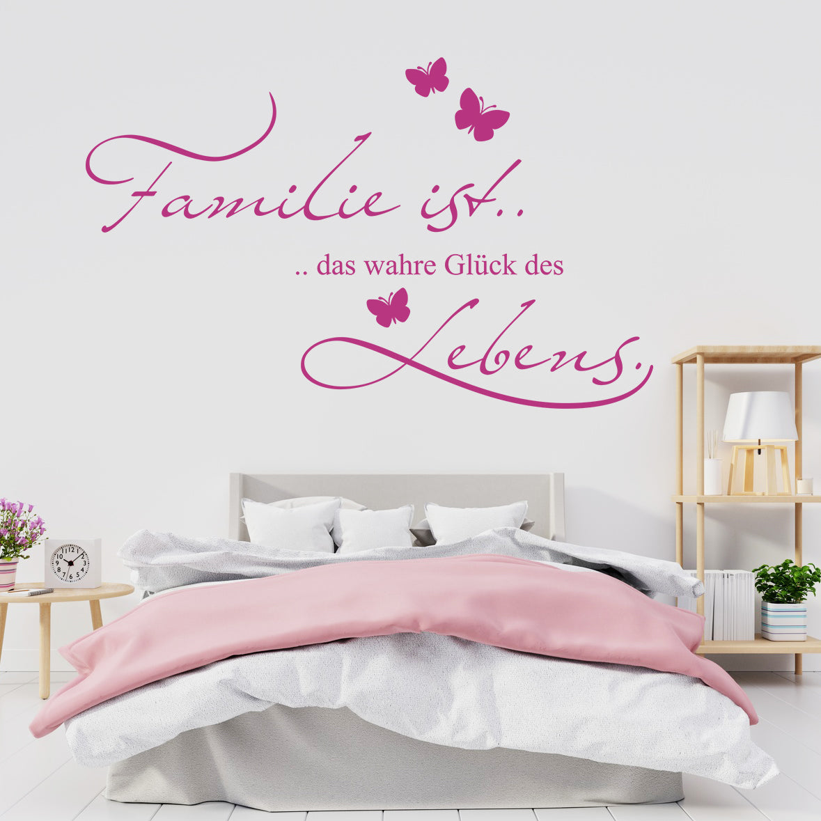 Wandtattoo Familie ist das wahre Glück des Lebens