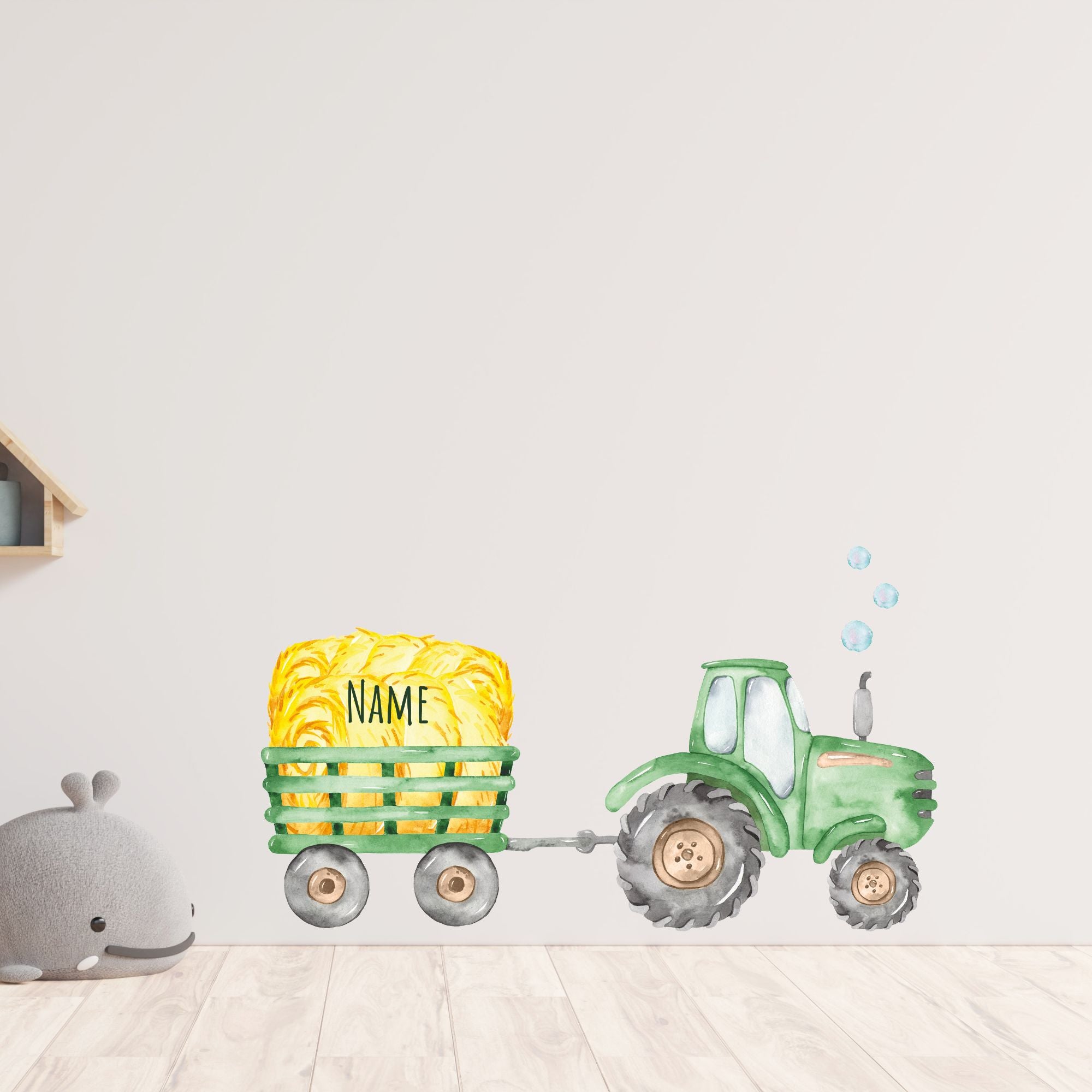 Wandtattoo Traktor mit Namen