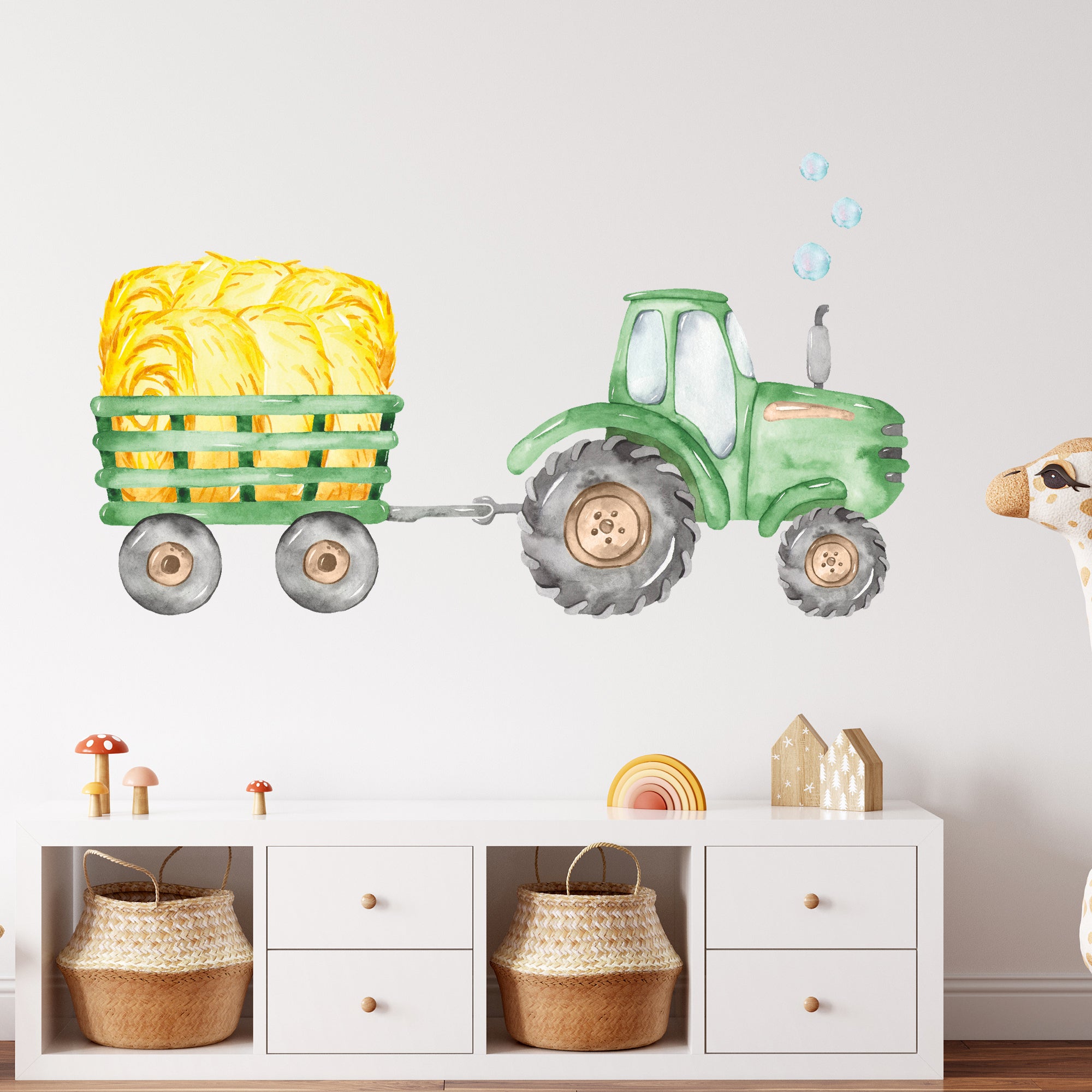 Wandtattoo Traktor mit Namen