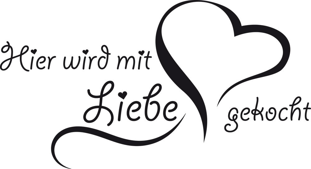 Wandtattoo Liebe - Für herzliche Küchenmomente