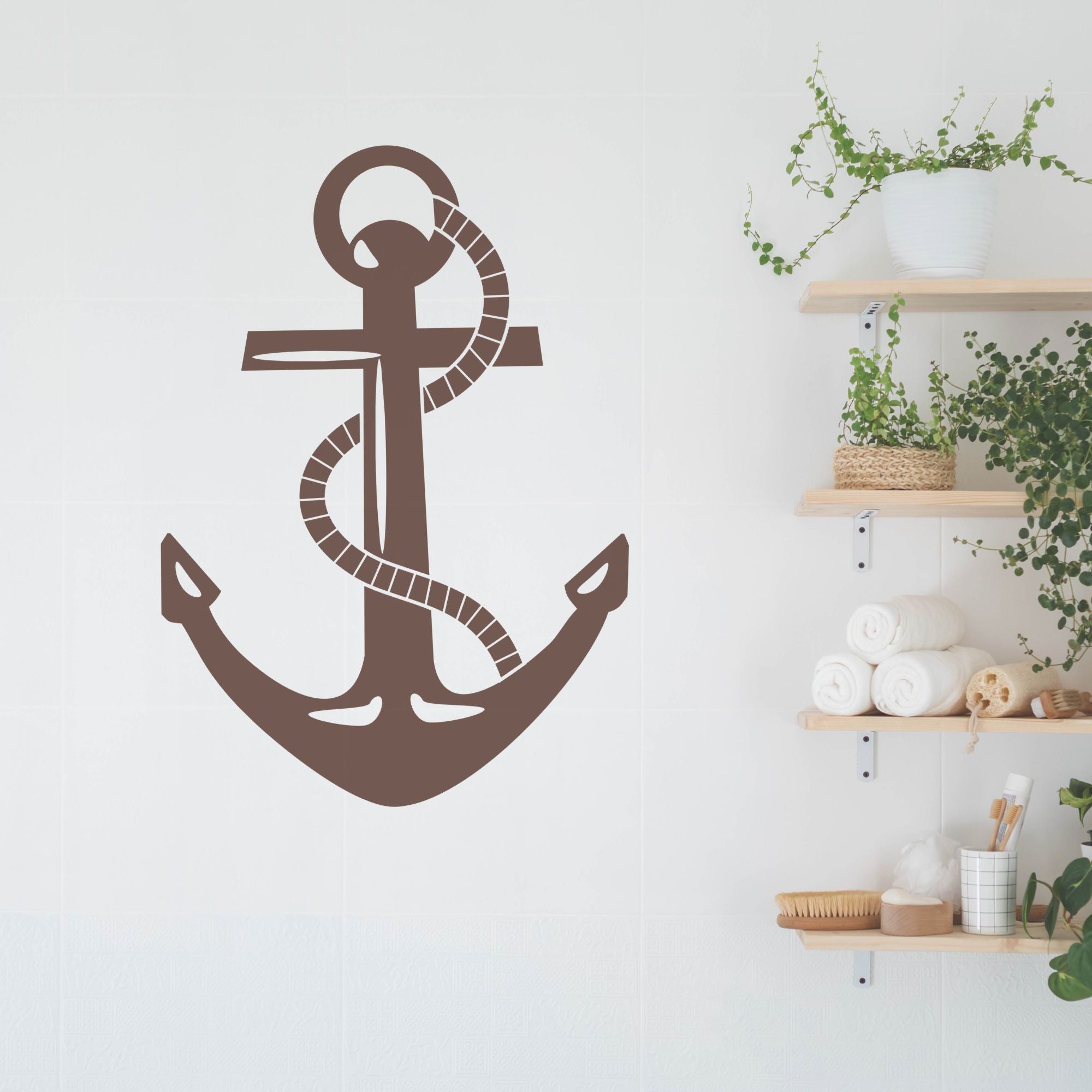 Maritimes Wandtattoo Anker