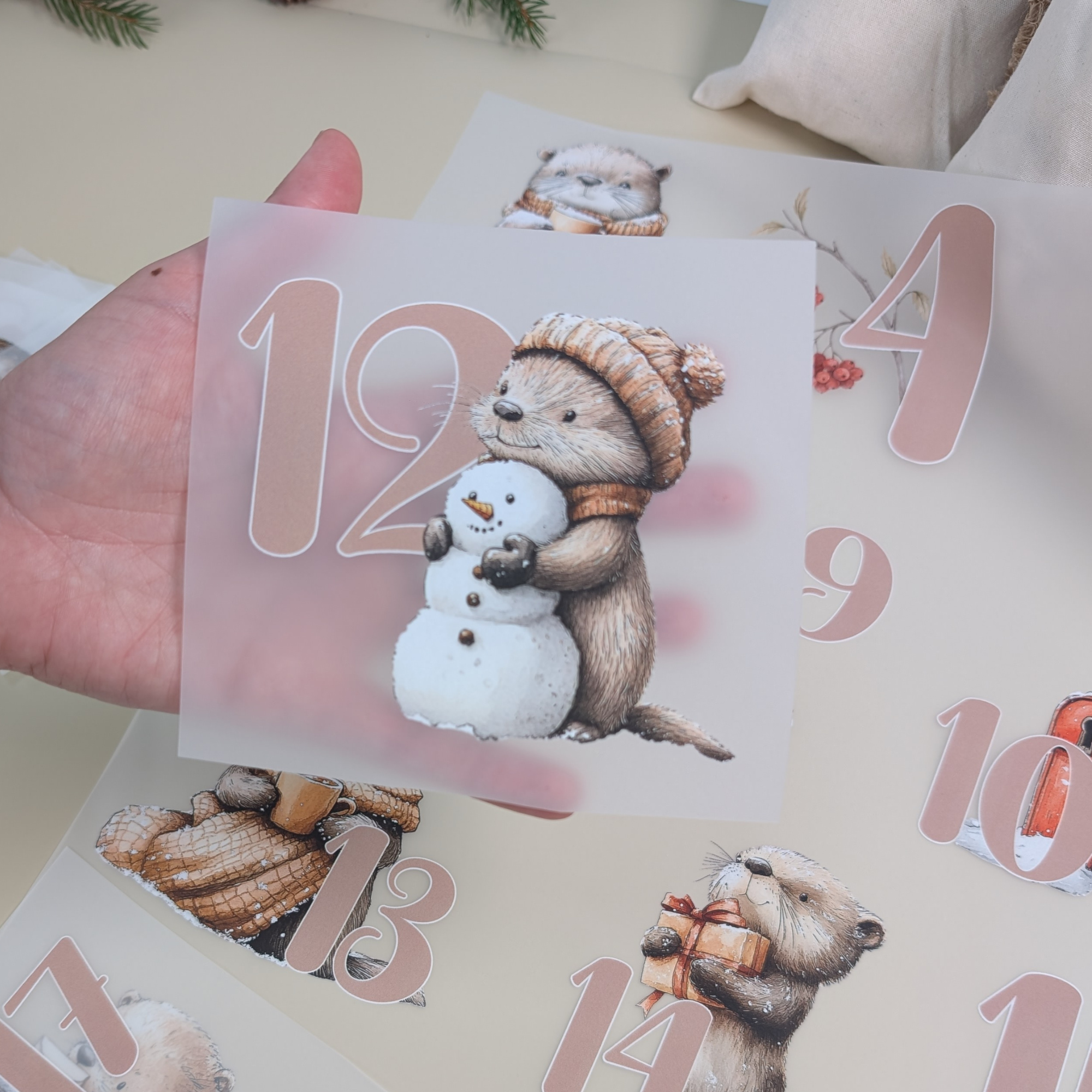 Adventskalender Otter im Winter