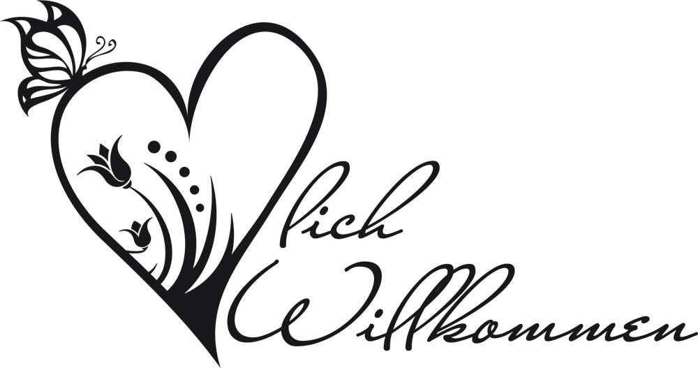 Wandtattoo „Herzlich Willkommen“