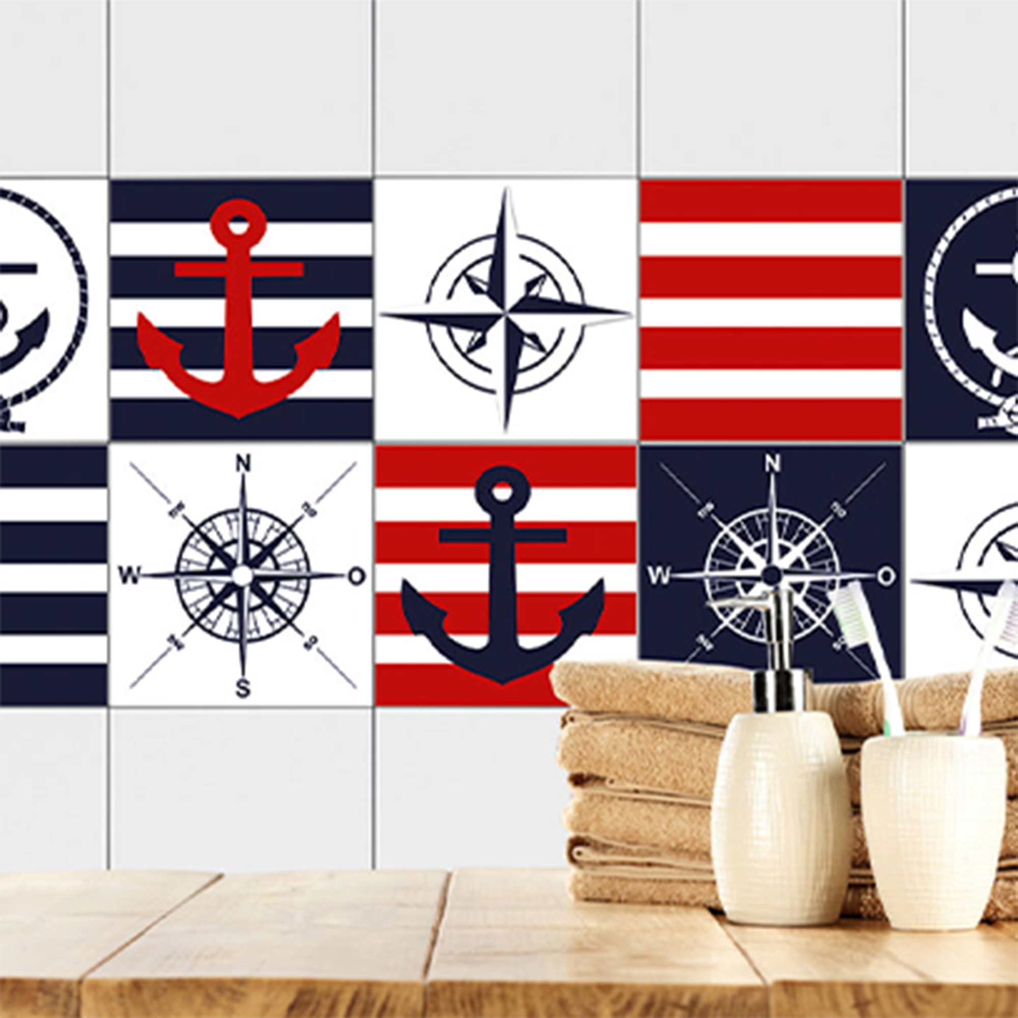 Fliesenfolie Anker-Motiv