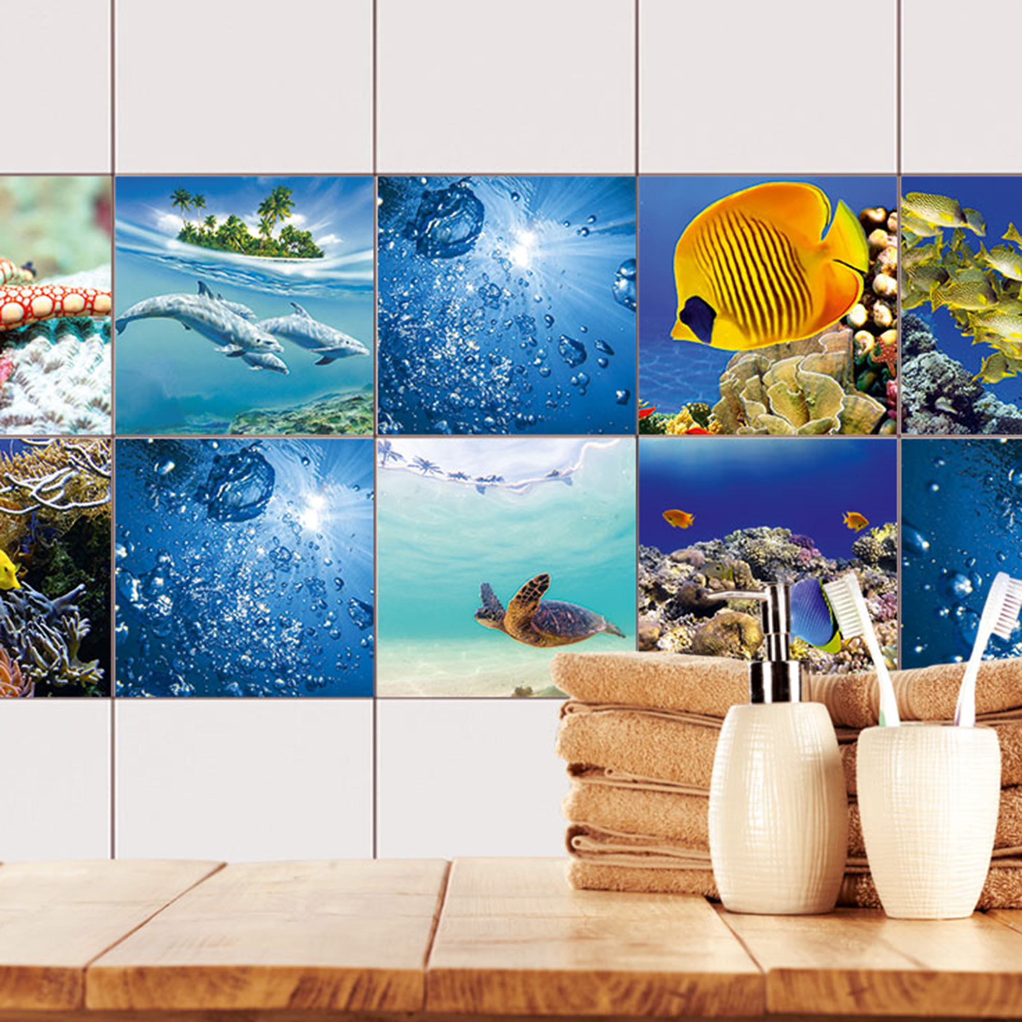 Fliesenaufkleber Bad – Unterwasserwelt