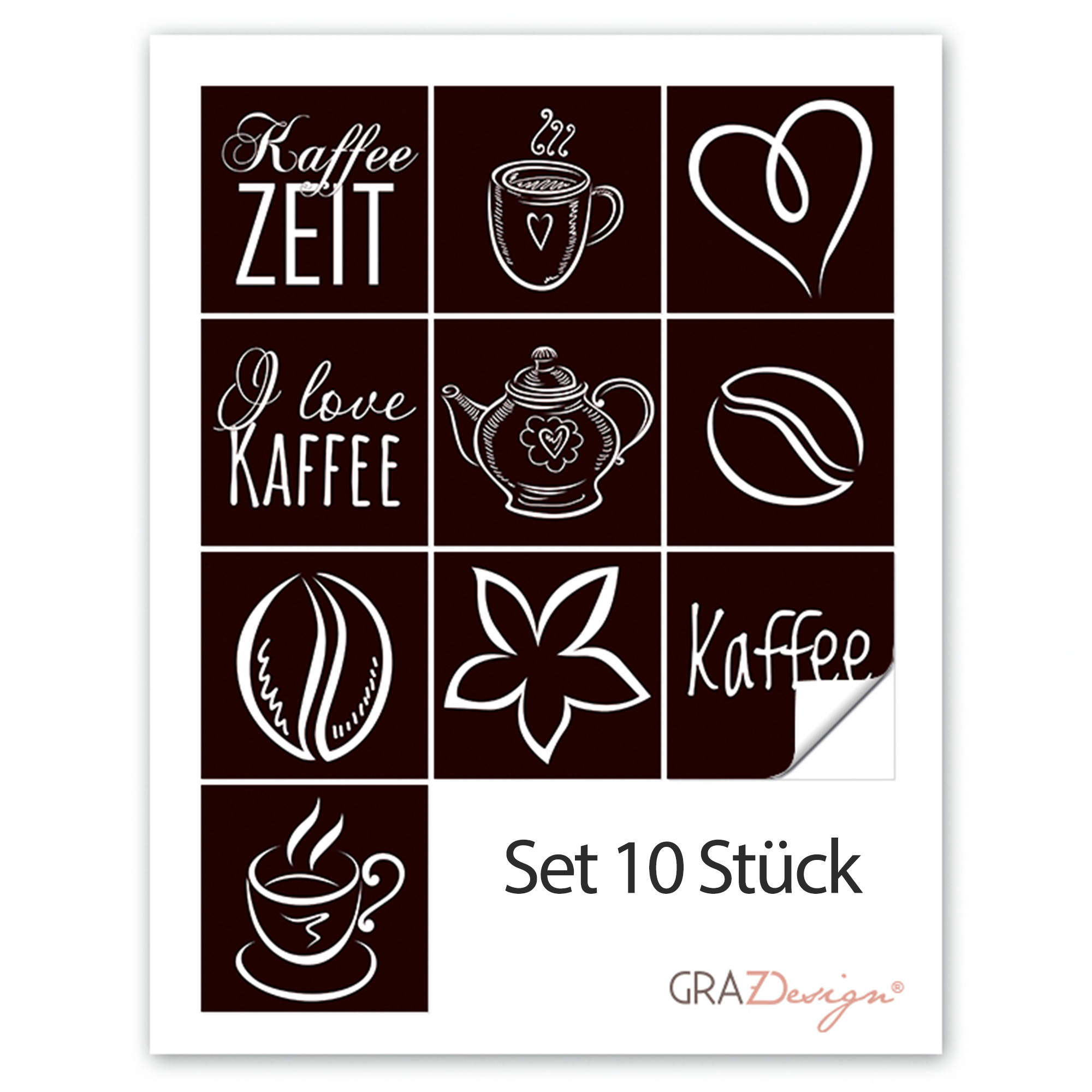 Fliesenaufkleber Kaffee