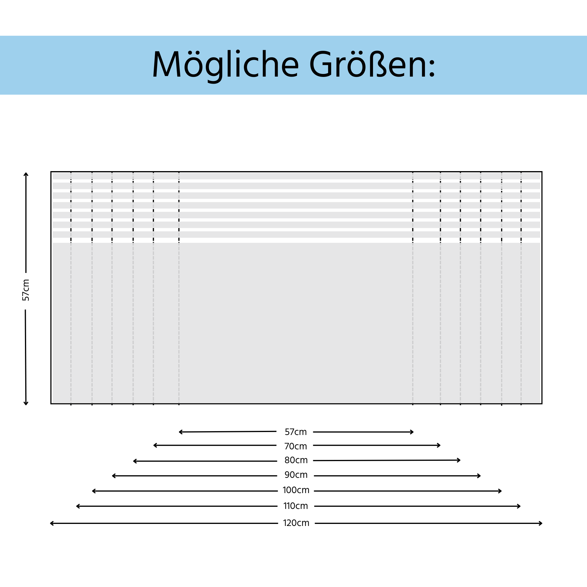Dekorative Glasfolie mit Streifen