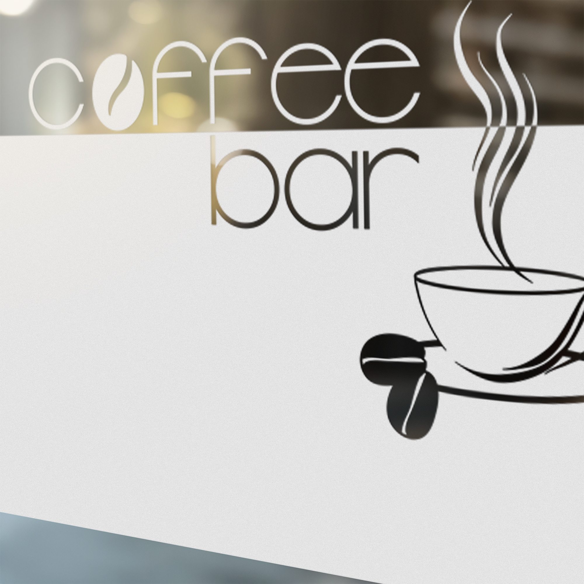Fensterfolie Coffee Bar