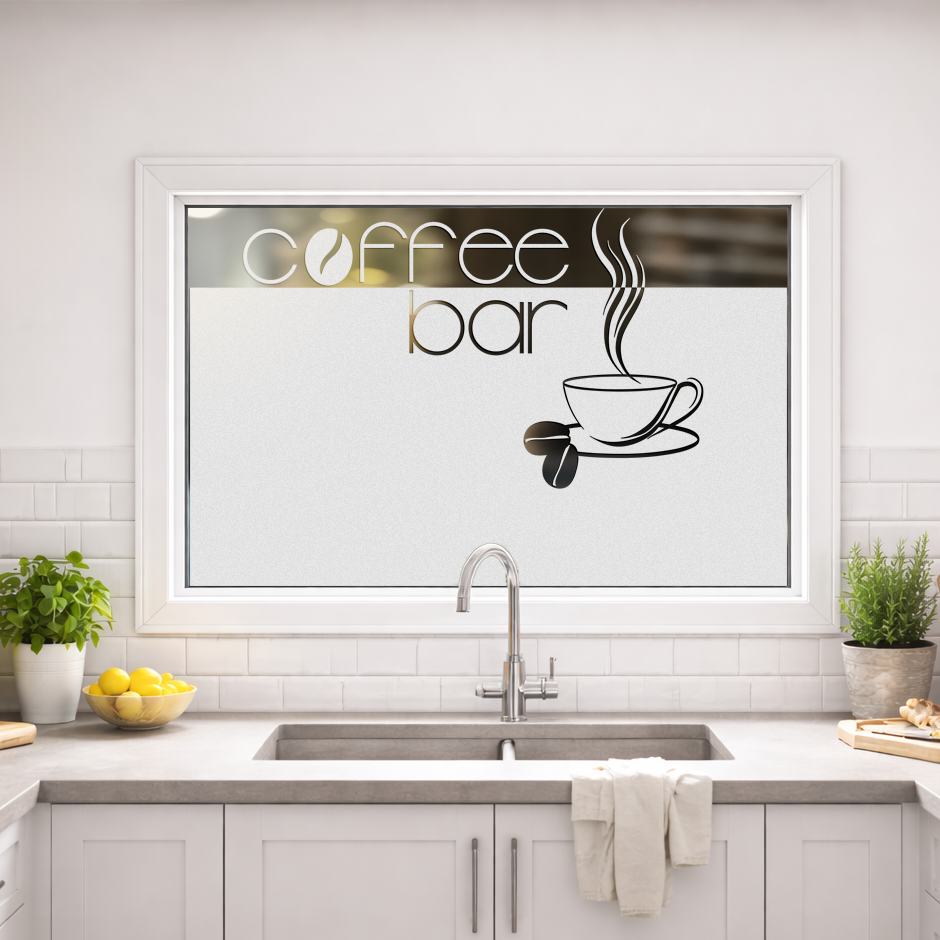 Fensterfolie Coffee Bar
