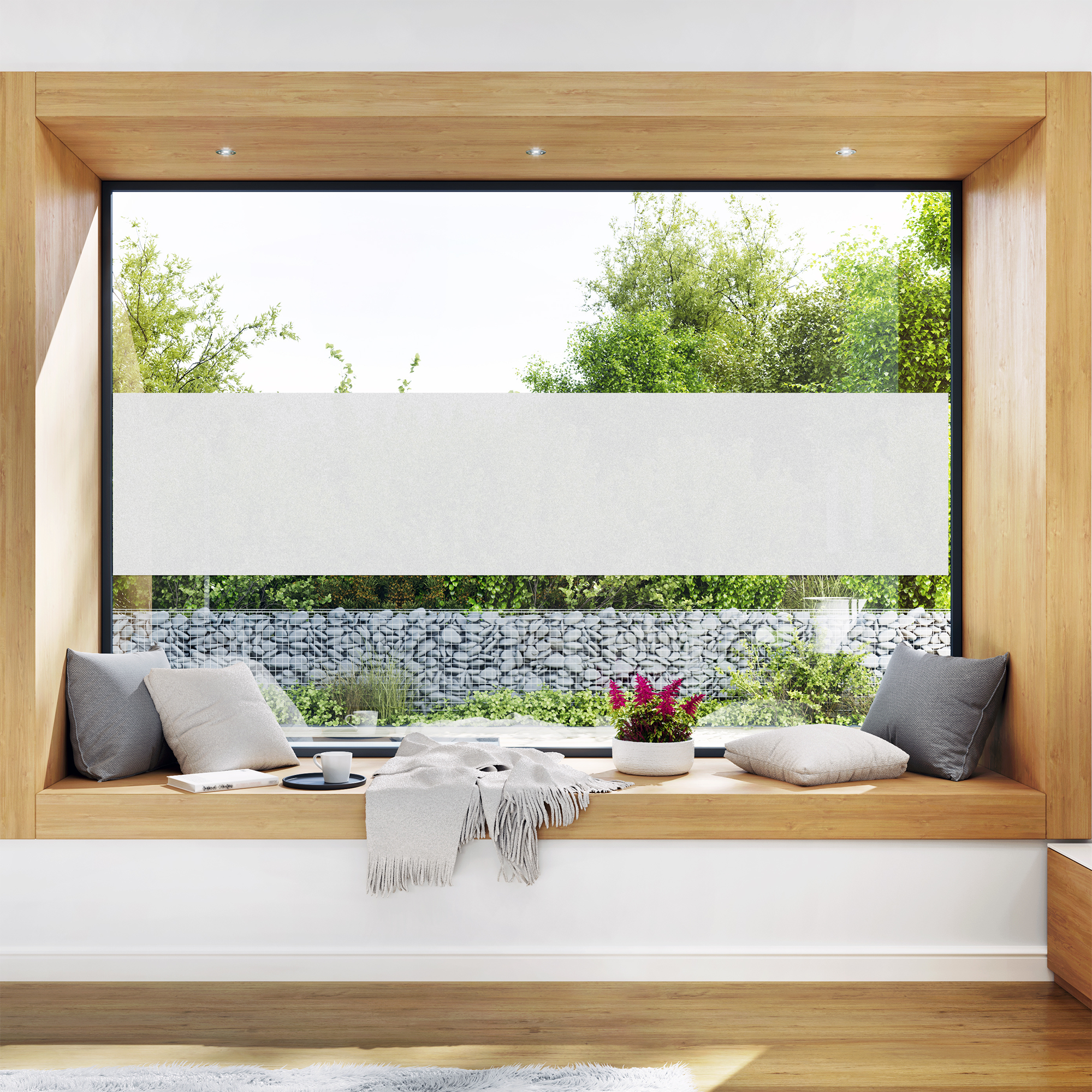 Milchglas Fensterfolie – Blickdichter Sichtschutz für Fenster