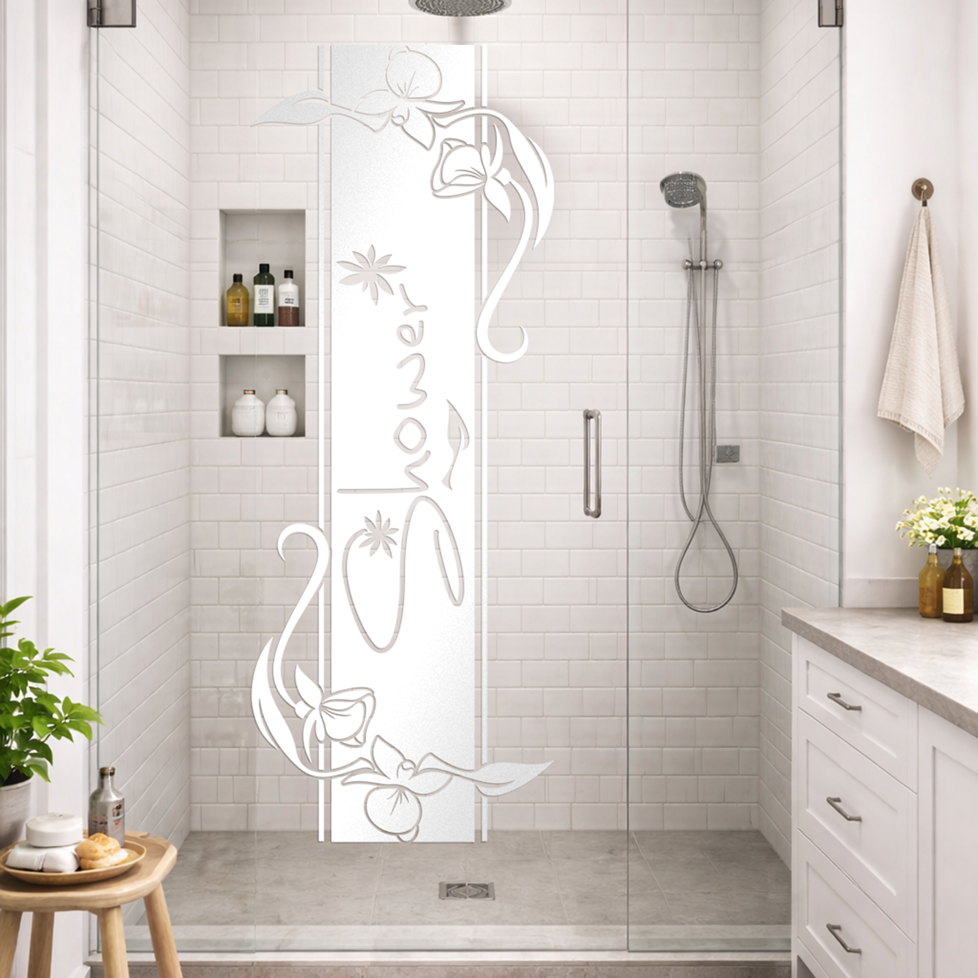 Duschkabinen-Aufkleber „Shower“