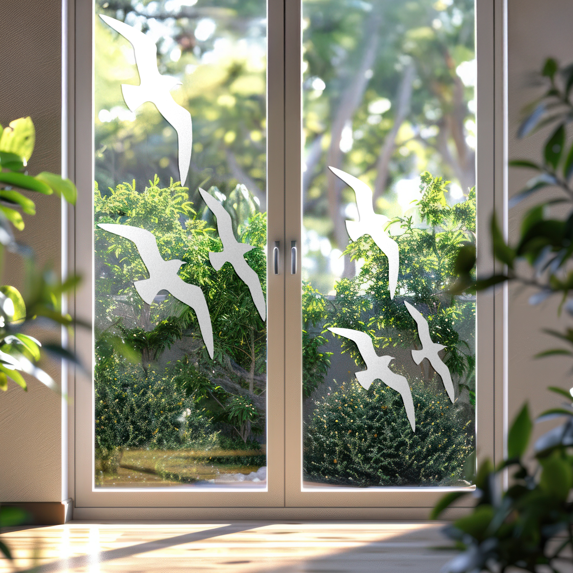 Fensterfolie 3 Vögel