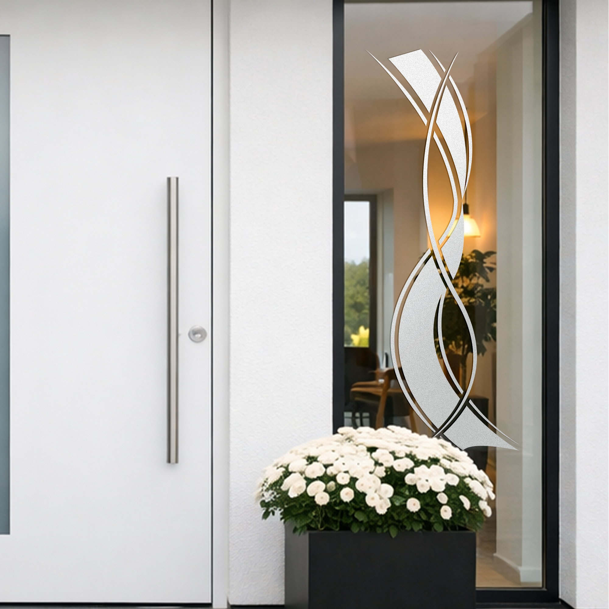 Glastür Aufkleber Linien