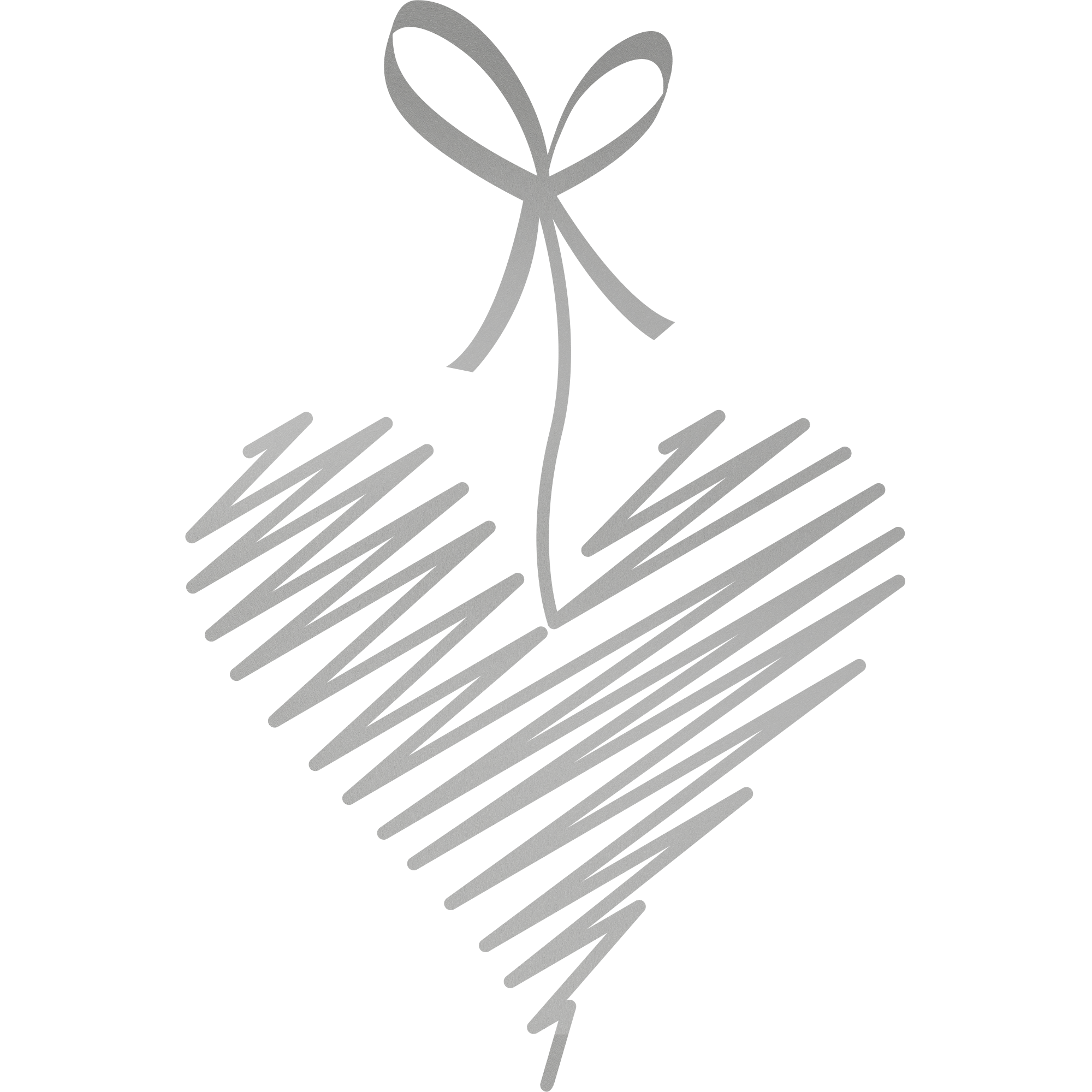 Fensterfolie Glastür Herz