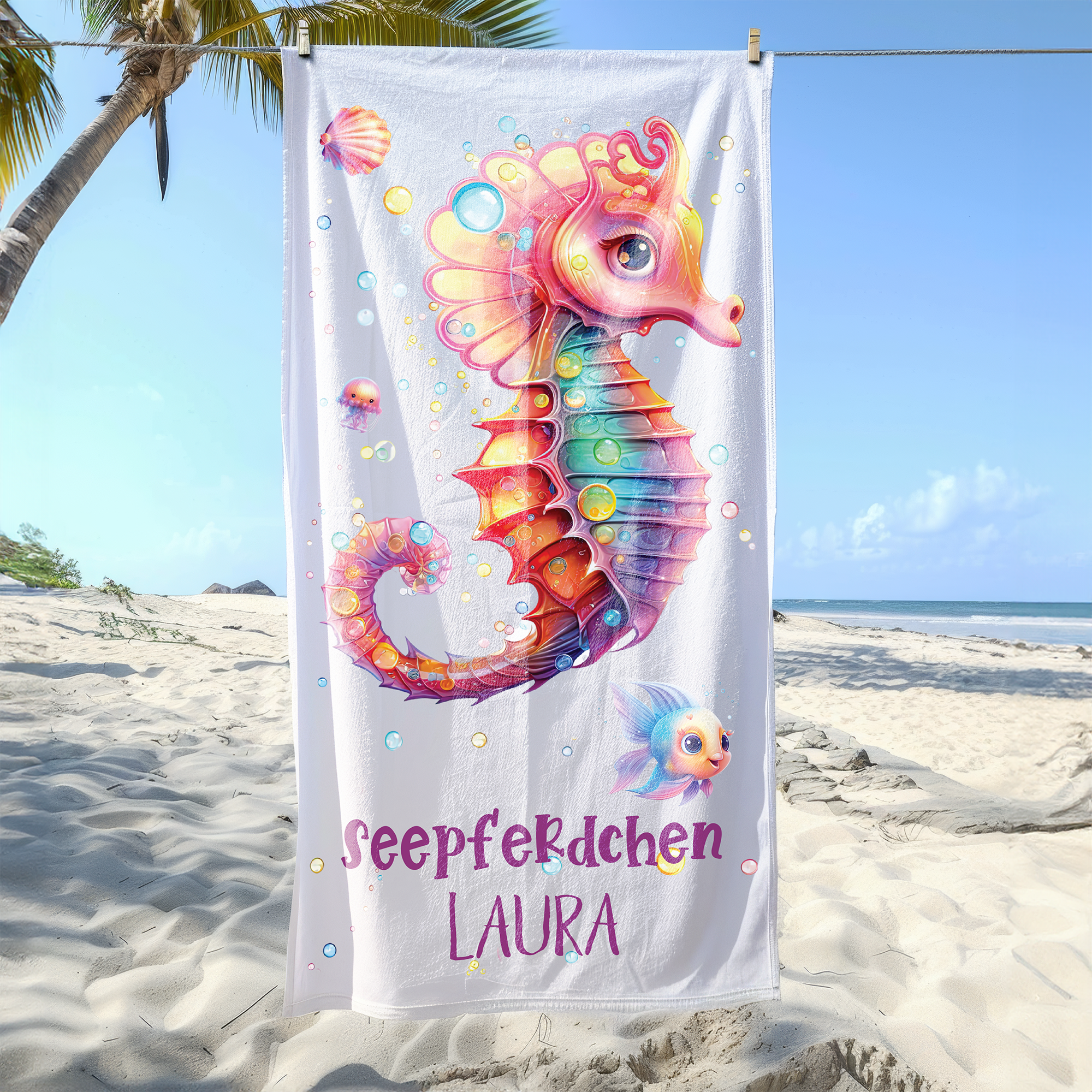 Handtuch Seepferdchen