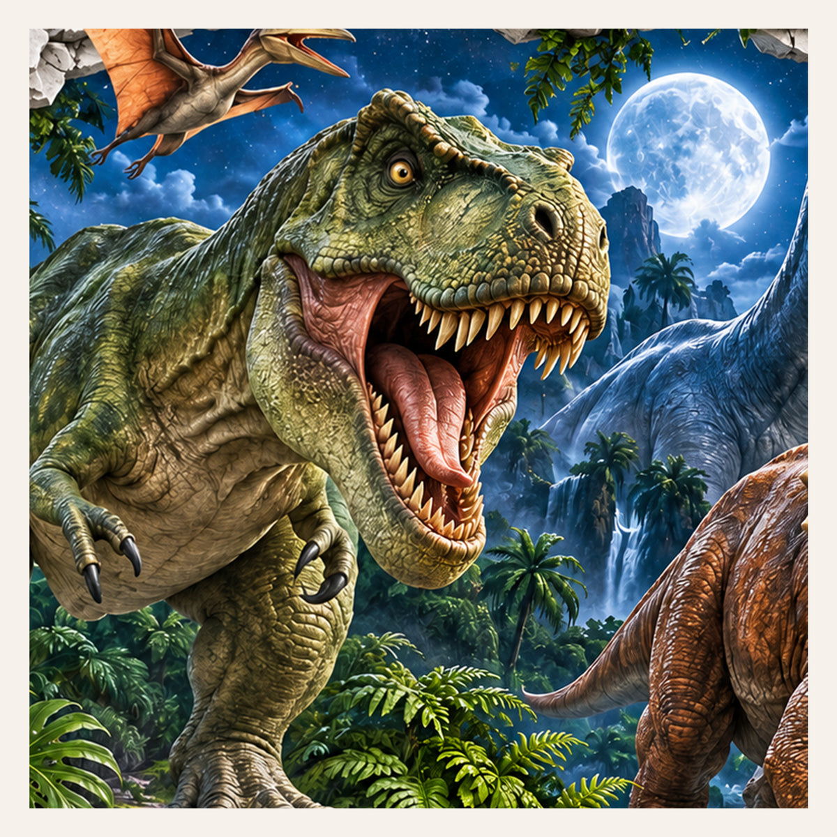 Dinosaurier-Wandtattoo Motiv 5 – Motivdetail