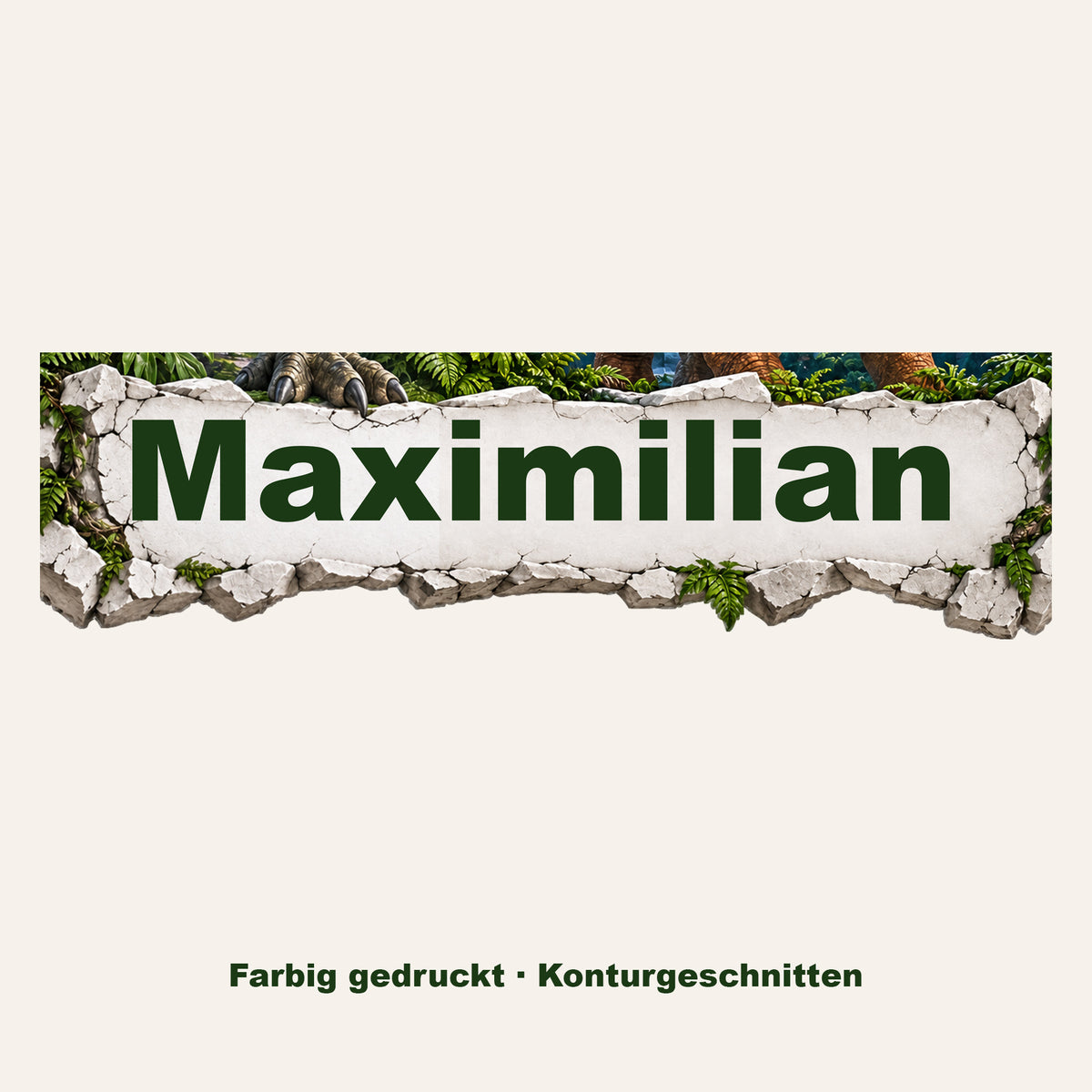 Dinosaurier-Wandtattoo Motiv 5 – Schnittkontur