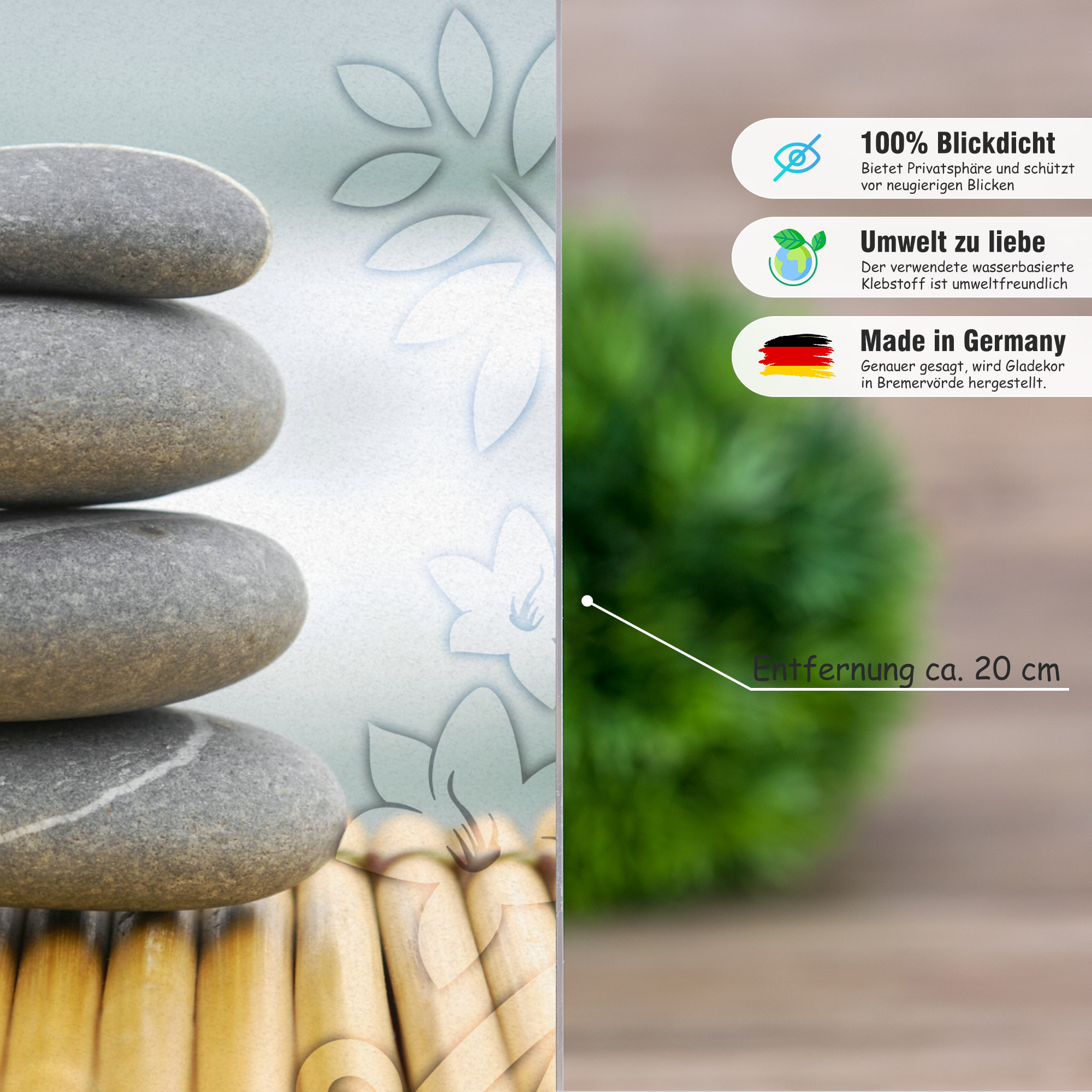 Fensterfolie Wellness