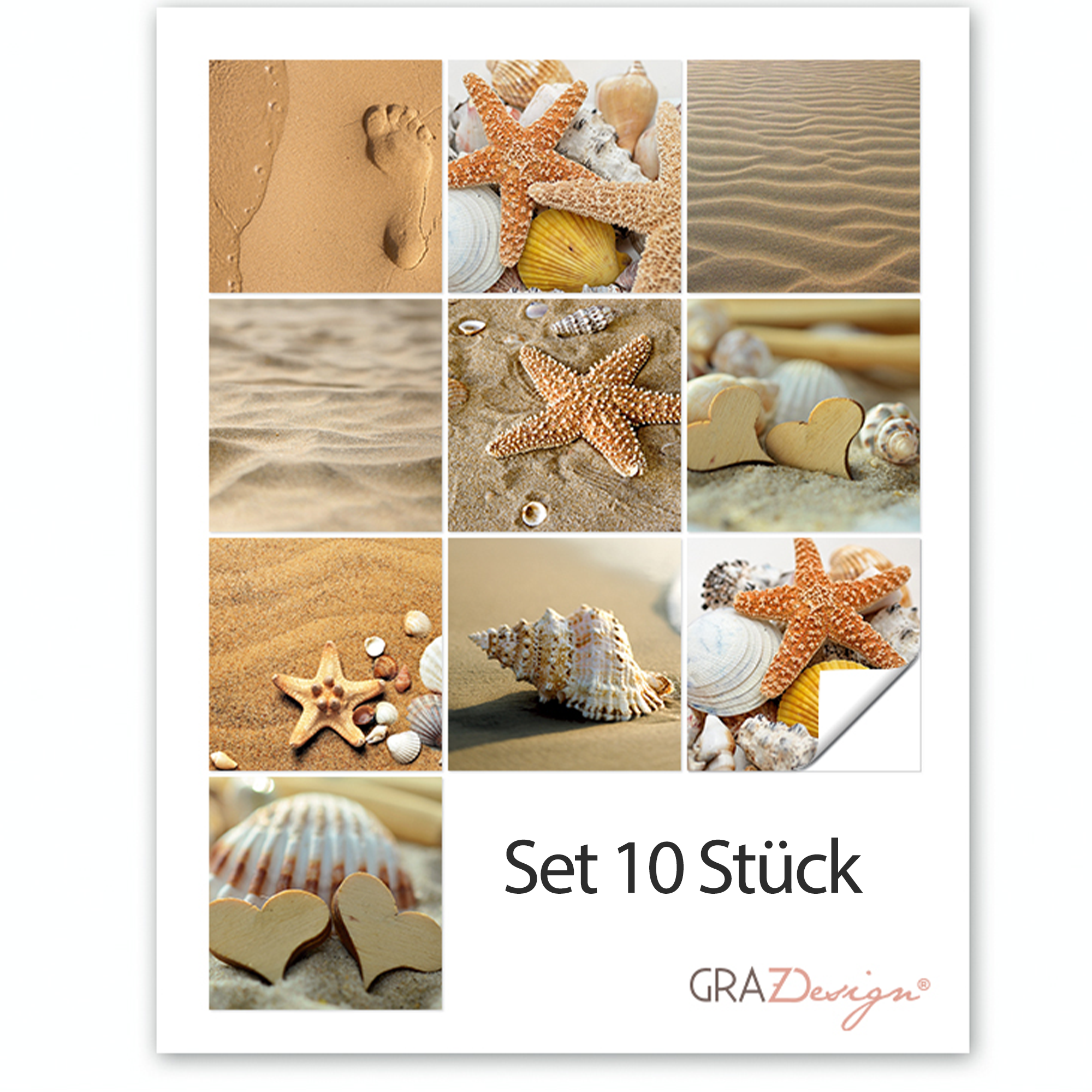 Fliesenaufkleber Strand & Muscheln