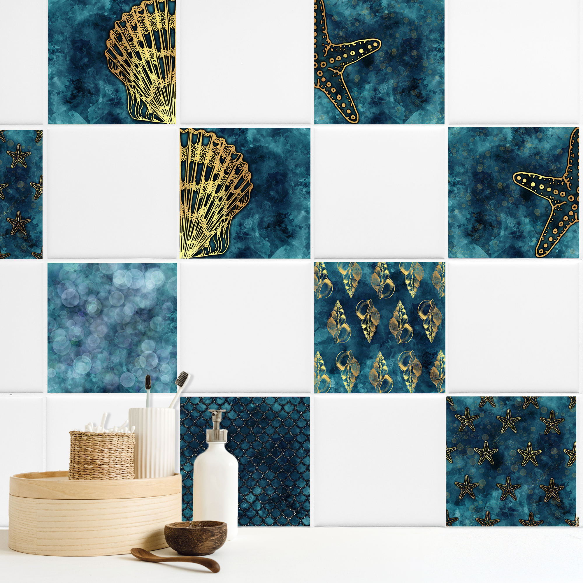 Fliesenaufkleber Muscheln